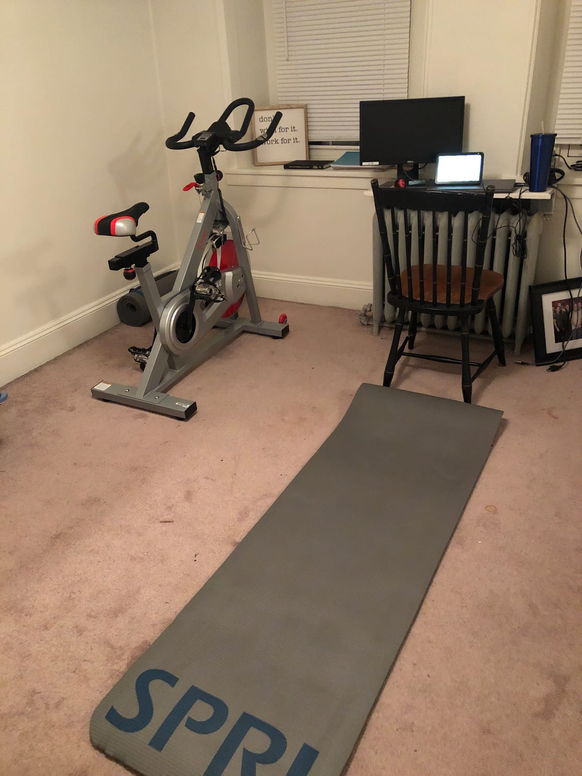 Sunny Health & Fitness Belt Drive Pro Indoor Cycling Bike customer photo 2