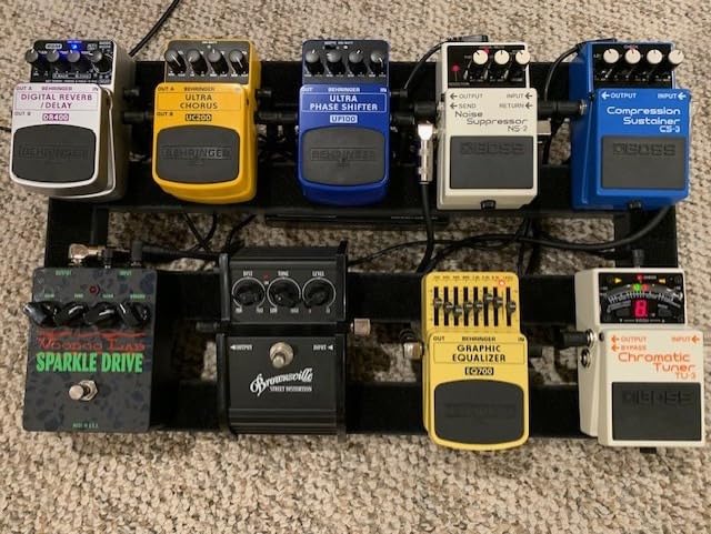 Ghost Fire Guitar Pedal Board Aluminum Alloy 1.76lb Super light Effect Pedalboard 19.8''x11.5'' with Carry Bag,SPL-04 customer photo 2