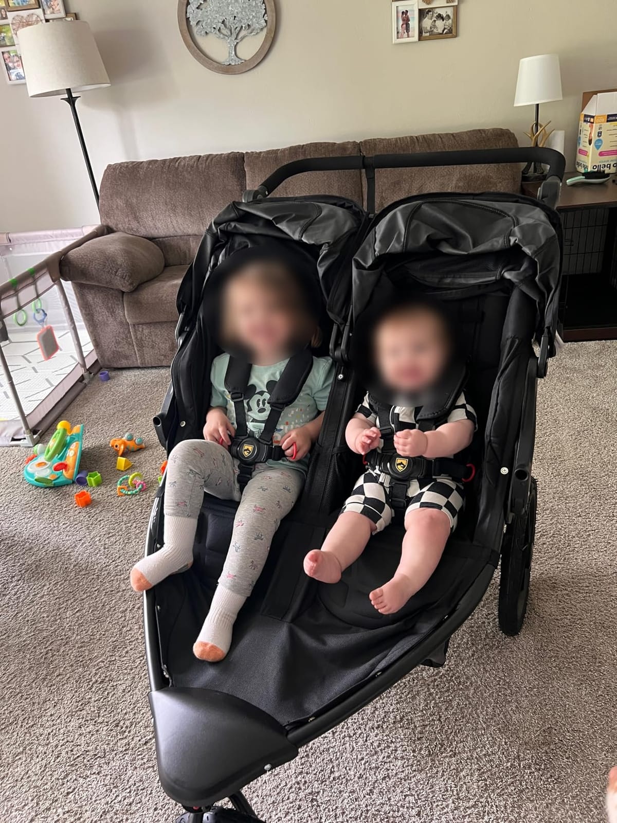 BOB Gear Revolution Flex 3.0 Duallie Jogging Stroller - Graphite Black | Versatile Double Jogger Stroller; All Terrain Stroller With Advanced Suspension & Air-Filled Tires; Car Seat Compatible customer photo 1