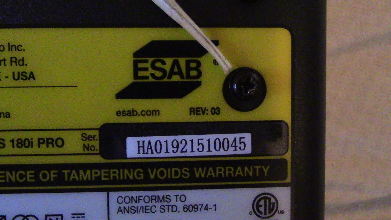 ESAB 0700500070 MINIARC Rogue ES 180i Stick Welding System, Dual Voltage Input, Adjustable Hot Start/Arc Force, Stick 6010 Mode, Power Factor Control, Electrodes up to 5/32