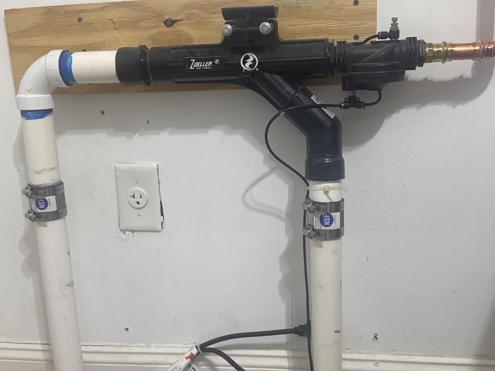 Zoeller 540 FLEX Water-Powered Backup Sump Pump System | No Battery/Electricity Required - Installs Horizontally or Vertically - During Sump Pump Failure - 3/4 inch Inlet / 1-1/2 inch Discharge customer photo 2