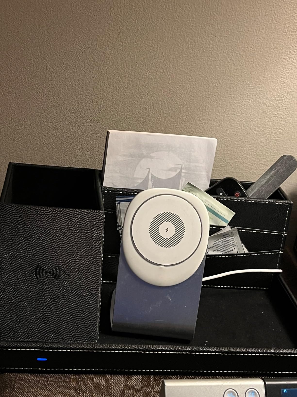 Fast Wireless Charging Station with Desk Organizer for iPhone 17/16/15/15 Pro/14/14 Pro Max/14 Pro/14 Plus/13/13 Pro Max/13 Pro/and iPhone 12/11 Series, Nightstand Desktop Organizer for Home Office customer photo 2