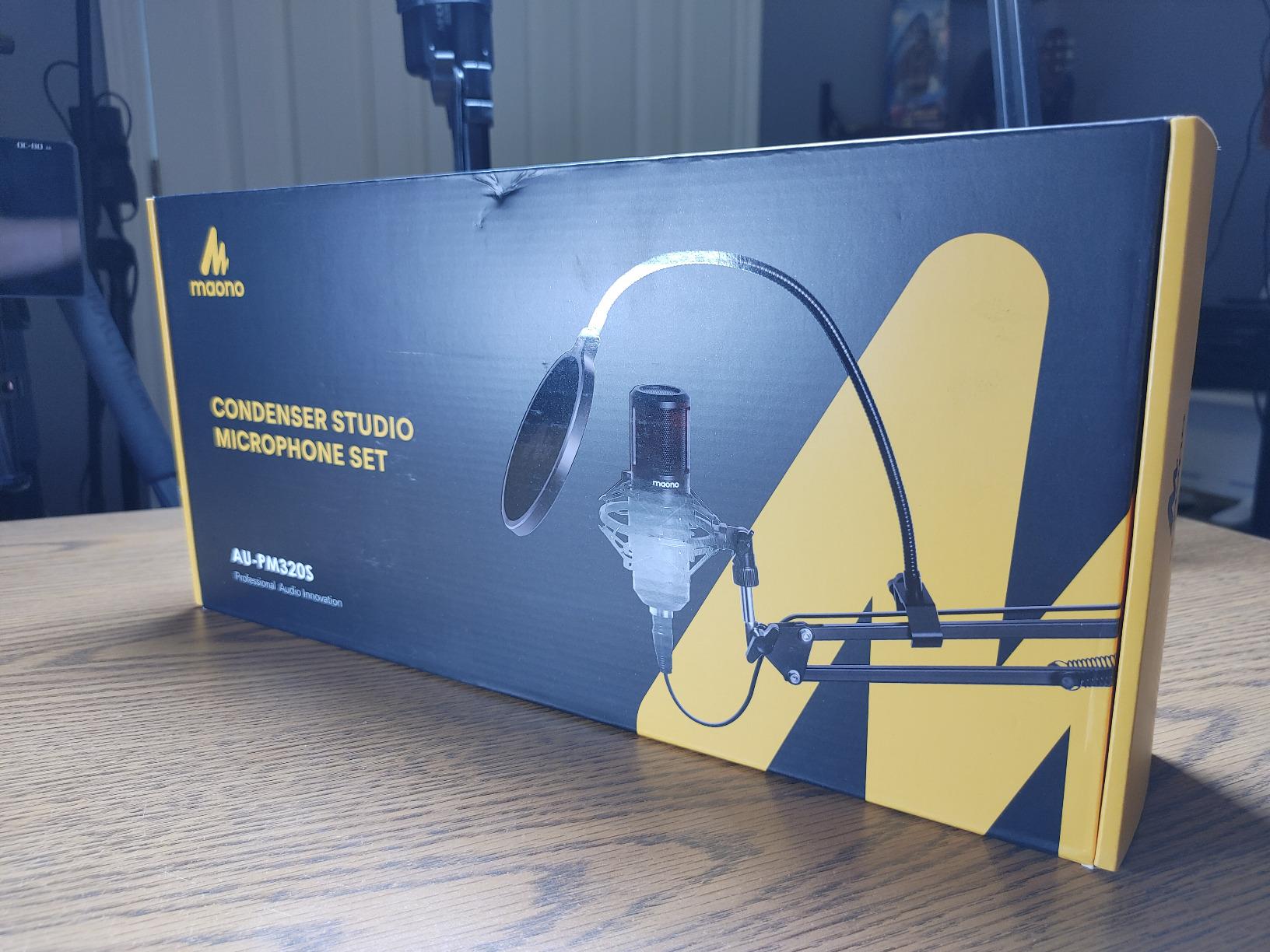 MAONO PM320S Condenser PC Microphone with XLR Cable, Boom Arm, Pop Filter | Computer Mic Compatible with Audio Interface & Mixer for Podcast Record Stream Studio Music Singing Vocal Content Creators customer photo 1