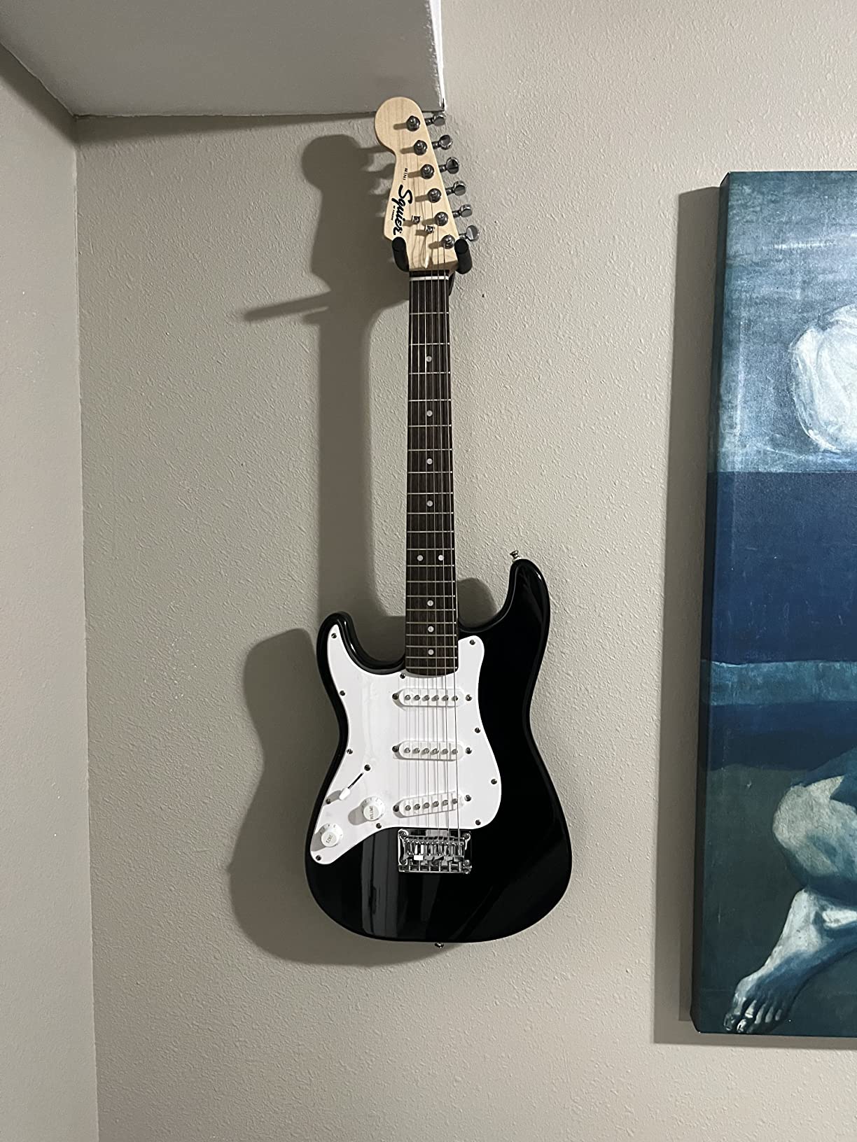 Squier Mini Stratocaster Electric Guitar, with 2-Year Warranty, Black, Laurel Fingerboard, Left-Handed customer photo 1