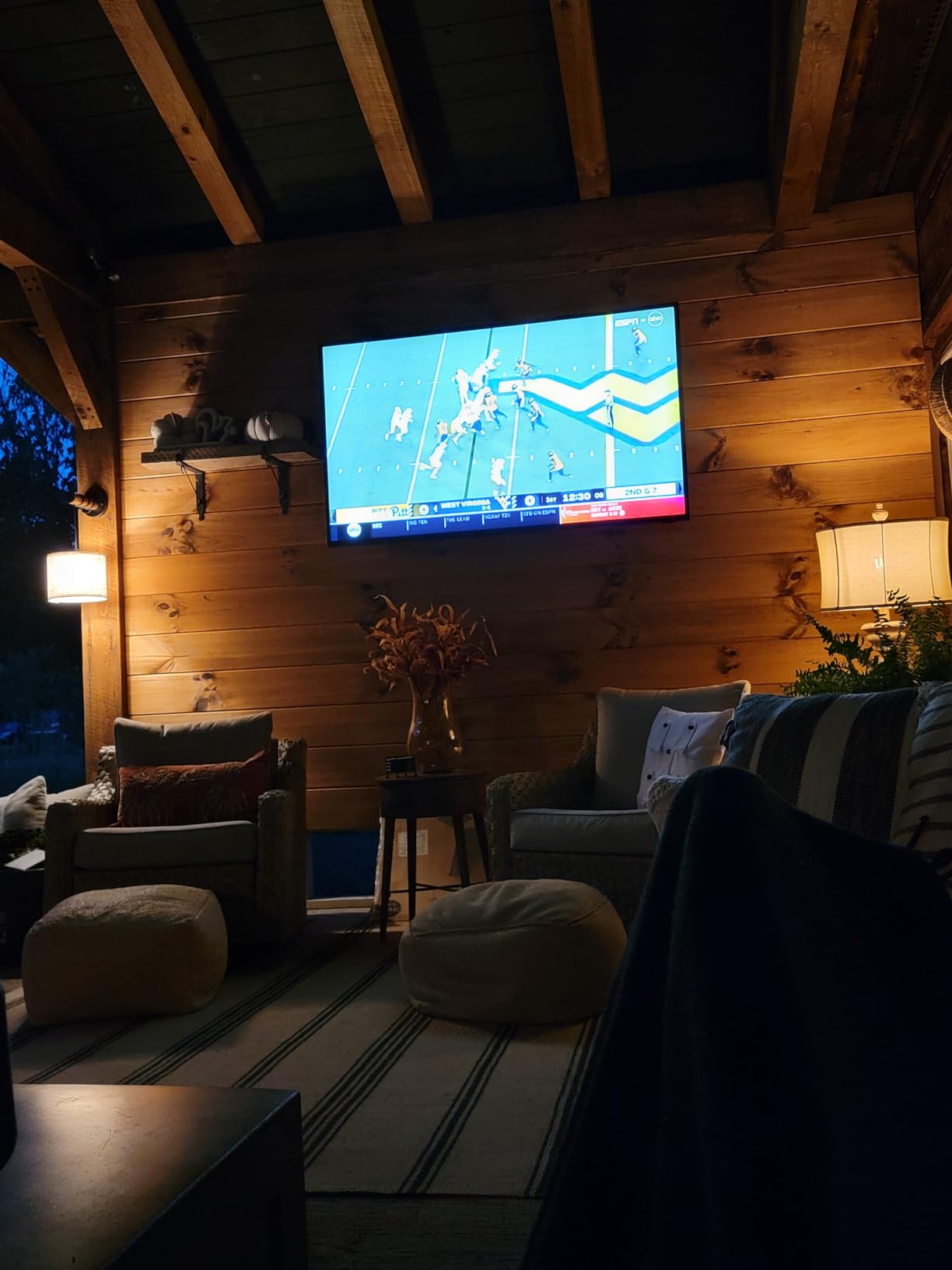 SAMSUNG 75-inch Class QLED 4K The Terrace Partial Sun Outdoor, Direct Full Array 16x, Quantum HDR 32x, Weatherproof, Wide Viewing Angle Smart TV w/ Alexa Built-in (QN75LST7TAFXZA, Latest Model) customer photo 1