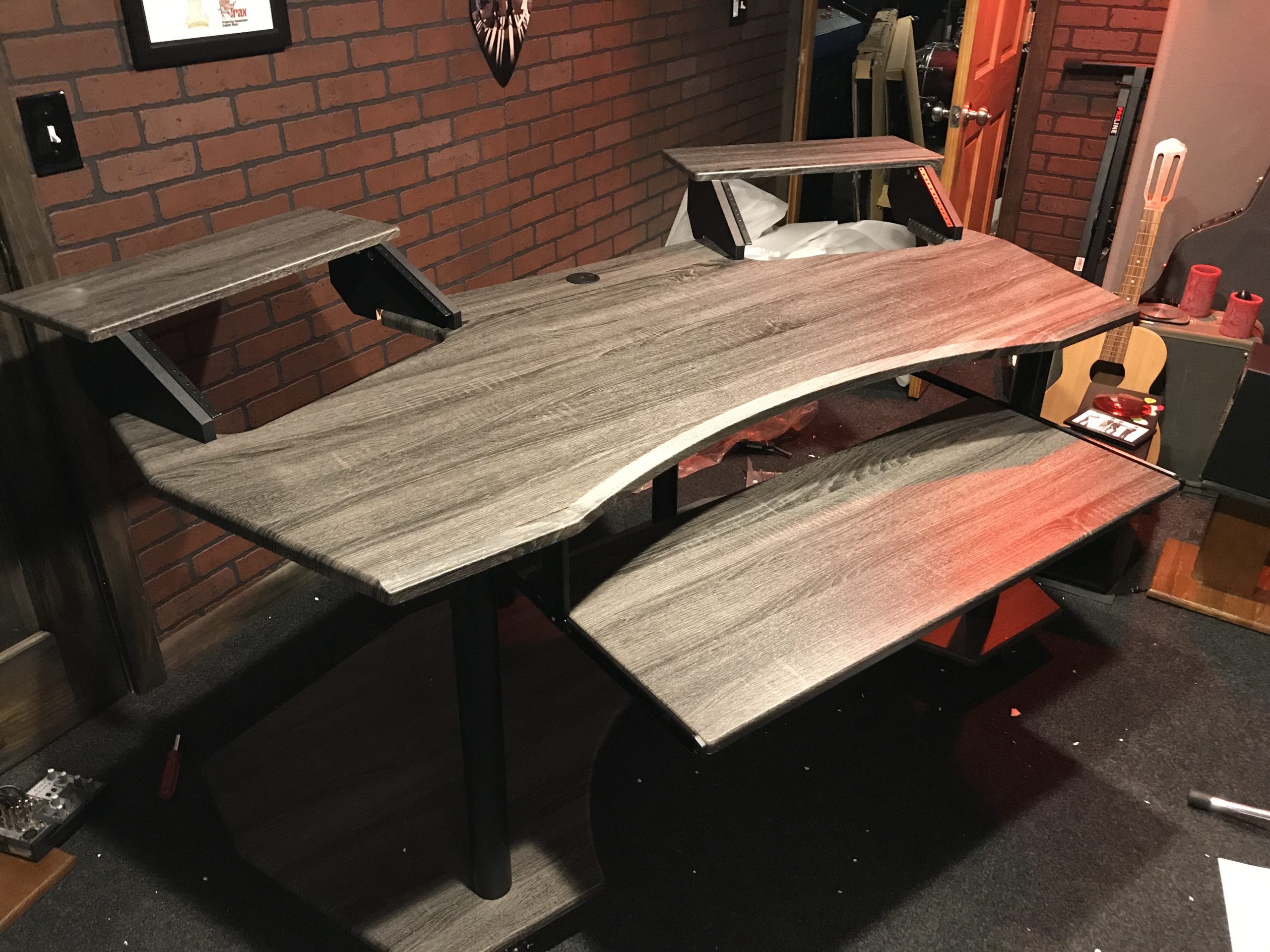 Acme Eleazar Wooden Music Recording Studio Desk in Black Oak customer photo 1