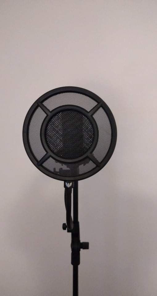 Mic Pop Filter, Professional Metallic Mic Pop Filter Mesh for Blue Yeti and Any Other Mic, ARISEN Dual Layered Microphone Pop Filter, Mic Filter with A Flexible 360° Gooseneck Clip Stabilizing Arm customer photo 2