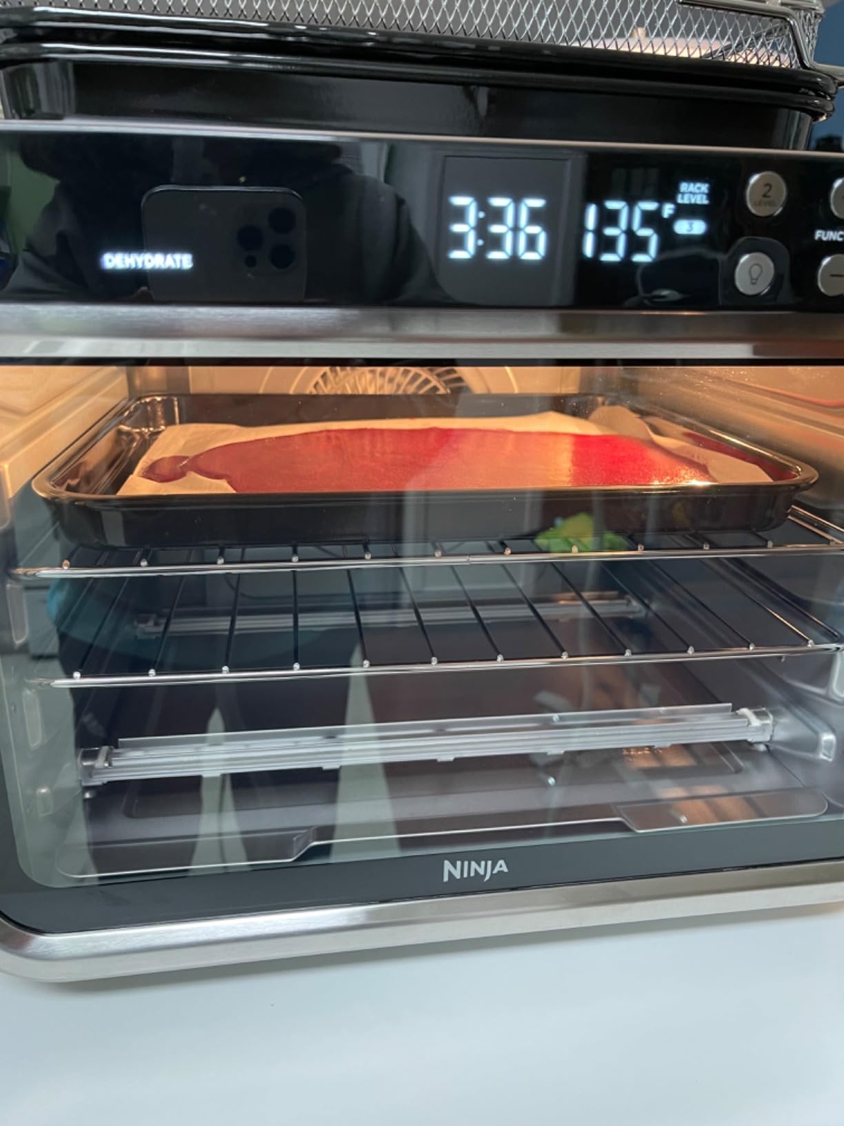 Ninja Foodi XL Pro Air Fry Oven, 10-in-1, Stainless Steel, DT201 | Fits 5 lb chicken, Air fry, roast, bake, broil, toast, dehydrate, reheat, pizza, 1800W customer photo 1