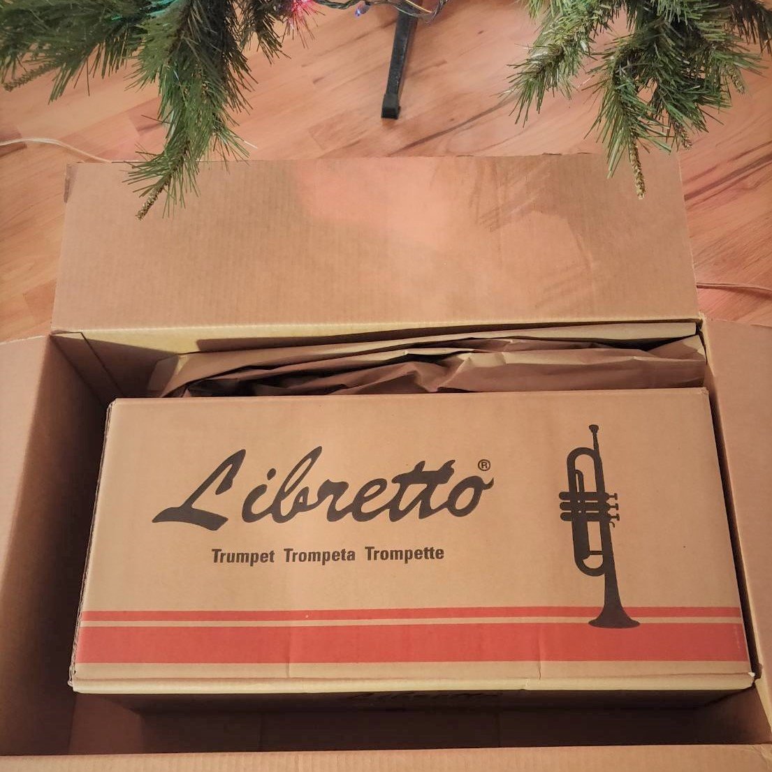 Libretto Gold Lacquer Bb Trumpet Set, Rose Brass Leadpipe | Standard for Beginner & Intermediate Students, Stainless Valve, 7C Mouthpiece, Durable Case, Portable Stand, Care Kit customer photo 2