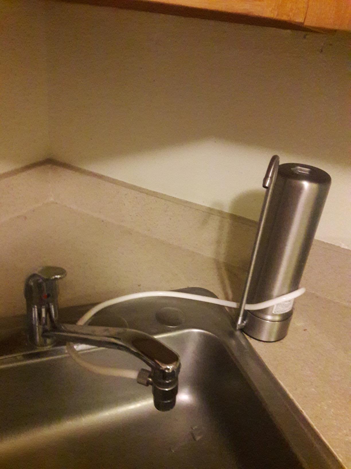 Waterdrop CTF-01 Water Filter for Sink Faucet, Stainless Steel, 1 Filter | Reduces Heavy Metals and 99% Chlorine, NSF/ANSI 42 Certified Countertop Water Filter System, 8000 Gallons, 1 Filter customer photo 1