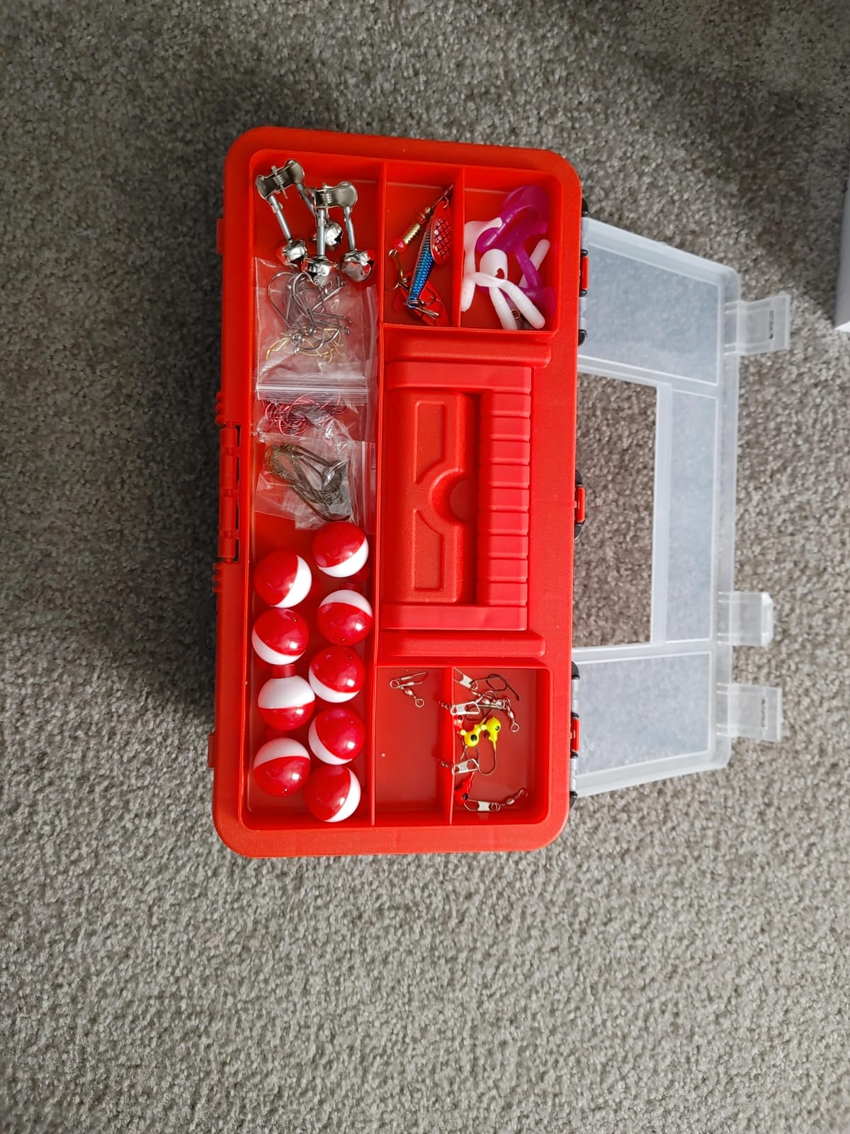 Smaky Fishing Hooks Bobbers - Tackle Kit, 80 Pcs | Beginners Equipment, Includes Fishing Hooks Bobbers Circle Octopus Hooks Sinkers, Starter Kit for Artificial and Live Baits customer photo 2