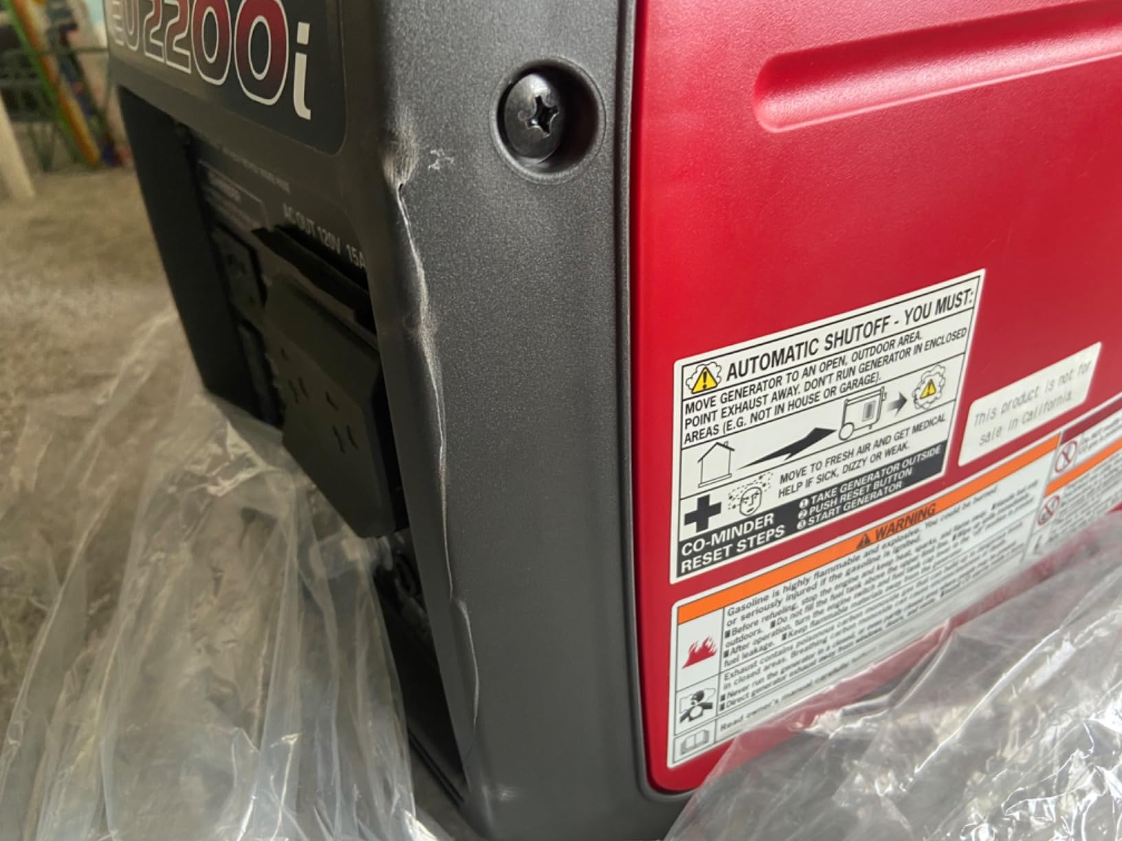 Honda EU2200i Companion 2200 Watt Inverter Generator | Super Quiet 120V Gas Powered Portable Generator for Camping or RV Backup Power Supply, Up to 8.1 Hour Run Time customer photo 1