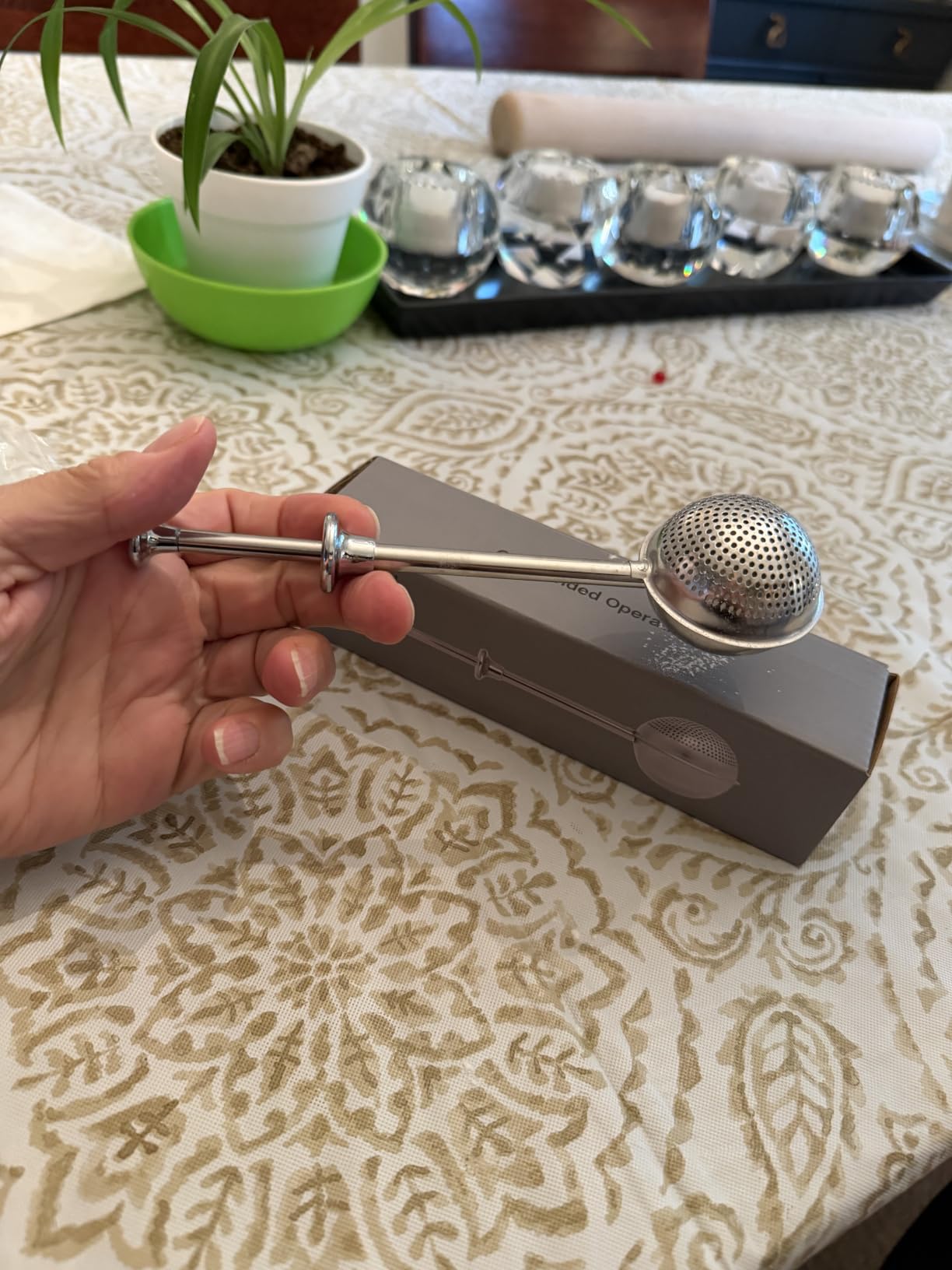 HULISEN Flour Duster for Baking, One-Handed Operation, 304 Stainless Steel Powdered Sugar Shaker Duster, Pick Up and Dust Flour Sifter, Gift Package customer photo 2