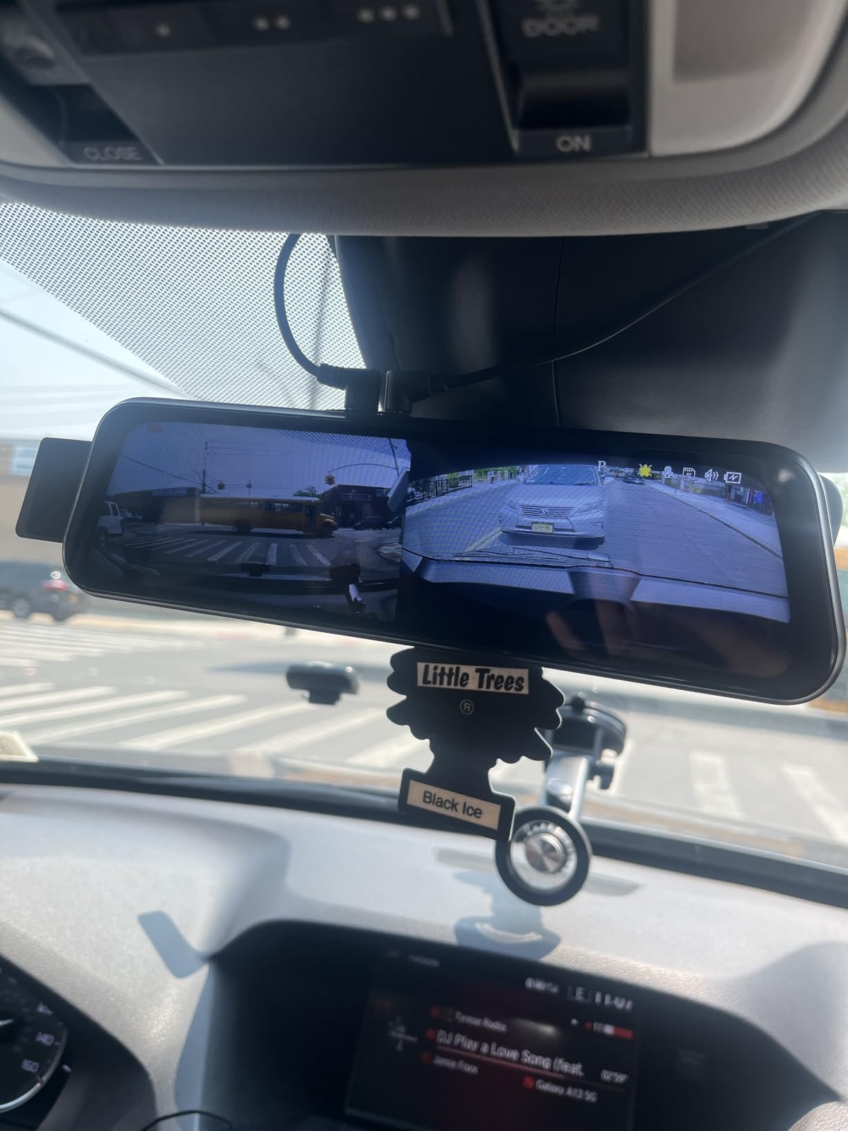 10'' Mirror Dash Cam Front and Rear View Mirror Camera Night Vision for Car | 1080P FHD Touchscreen with Backup Camera, Loop Recording, 170°Wide Angle, Parking Assistance for Trucks, RVs, Campers, SUVs customer photo 2