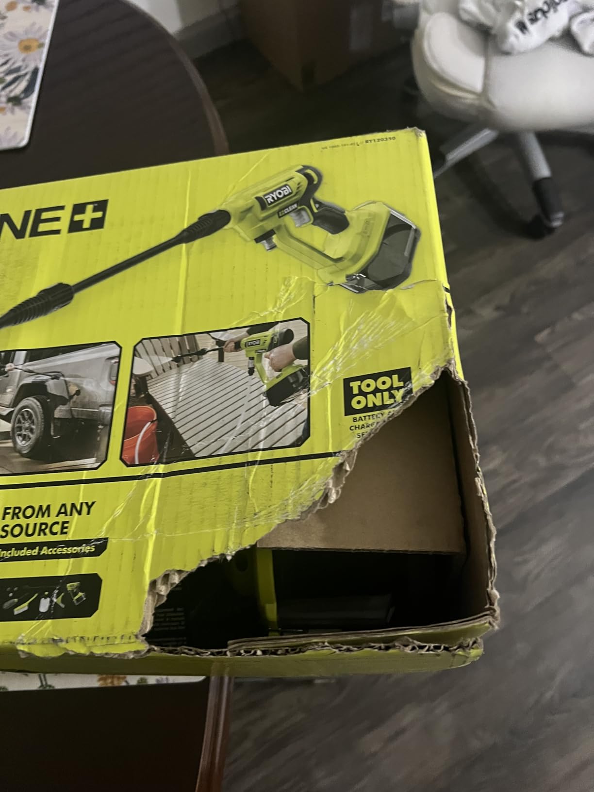 RYOBI RY18PW22A-0 Battery Pressure Lance 18V ONE+ 182 l/h 22 Bar (Body Only) customer photo 1