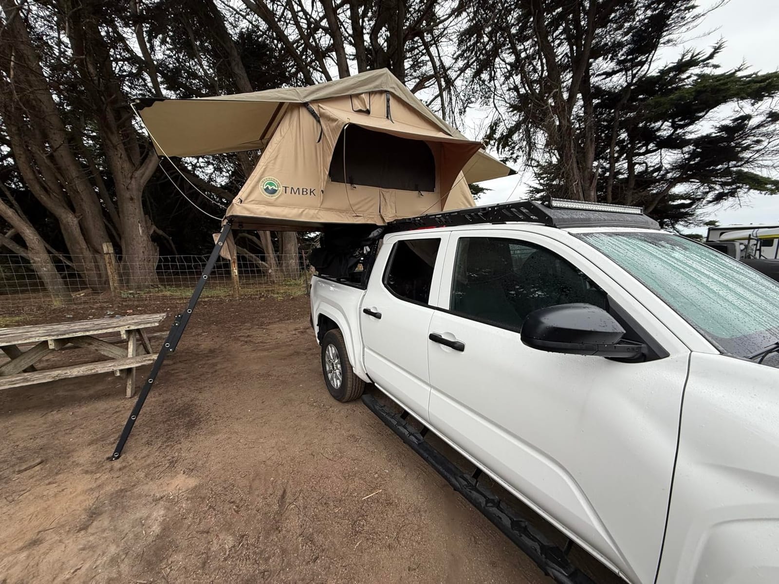 Soft Shell Rooftop Tent for SUV & Truck Camping, 3-Person - Overland Vehicle Systems TMBK - Universal Fitment with Rainfly & Ladder customer photo 2