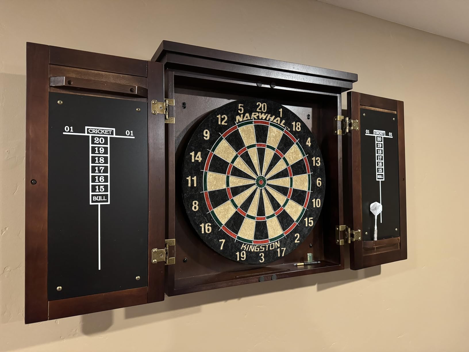 American Legend Traditional Dartboard Cabinet customer photo 1