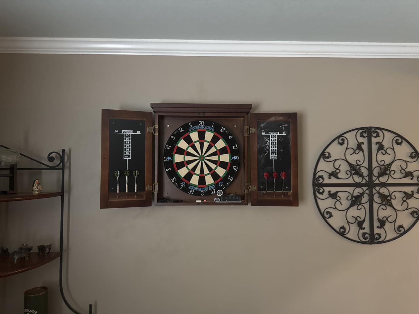 American Legend Traditional Dartboard Cabinet customer photo 2