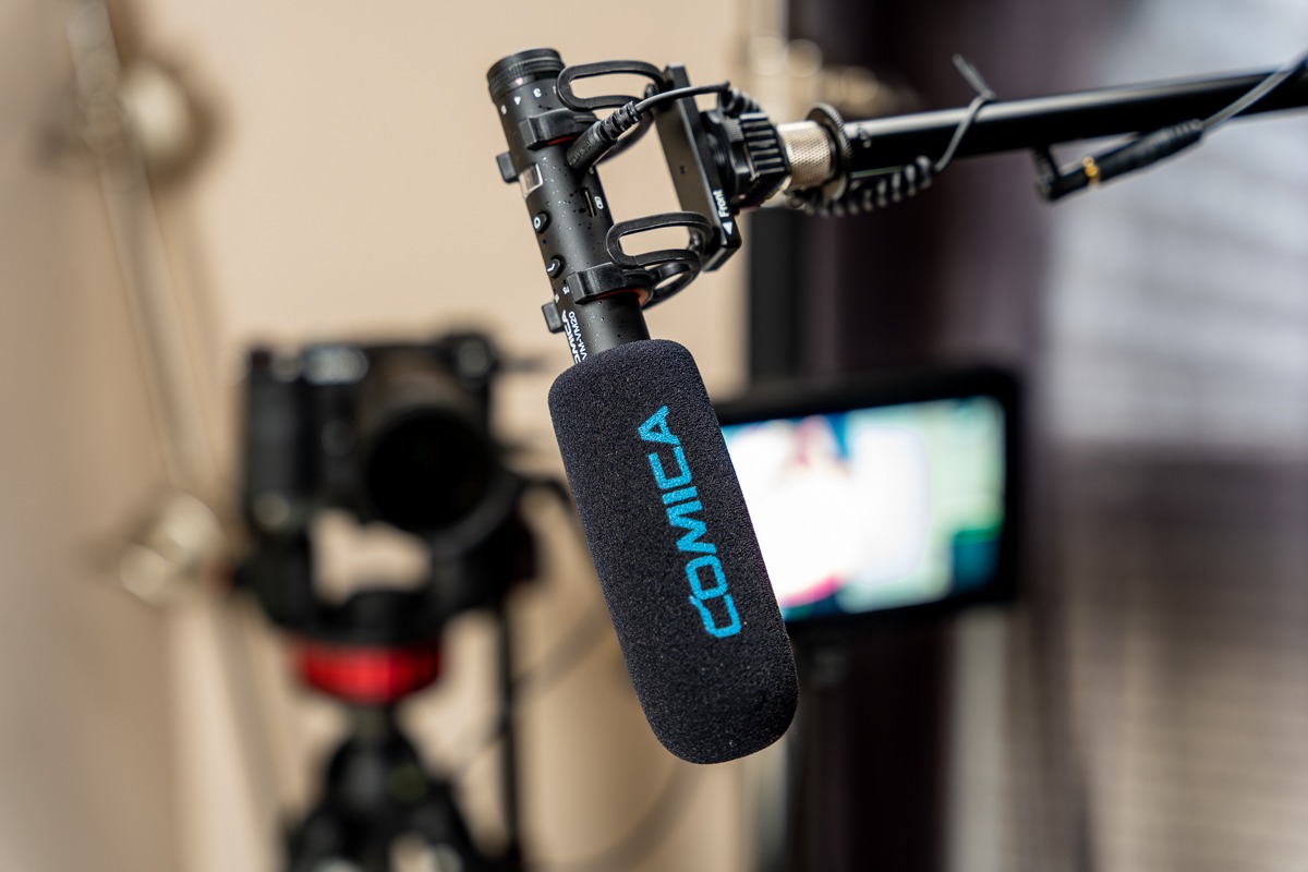 COMICA VM20 Shotgun Microphone for Camera, Super-Cardioid Camera Microphone with Rycote Shockmount, Windscreen, Wind Muff, OLED Power Display, Video Mic for Smartphones, DSLR Cameras, Camcorders customer photo 1