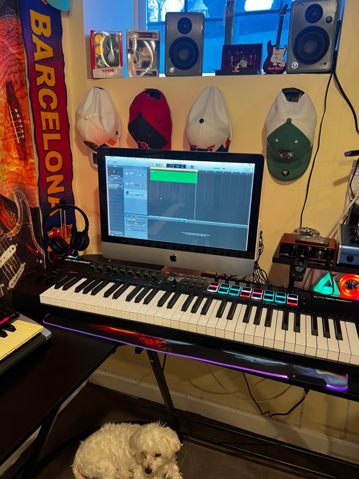 M-AUDIO Oxygen Pro 49 USB MIDI Keyboard Controller | 49 Velocity-Sensitive Keys, 16 Beat Pads, 8 Knobs, 9 Faders, and Bundled DAW Recording Software, for Music Production customer photo 1