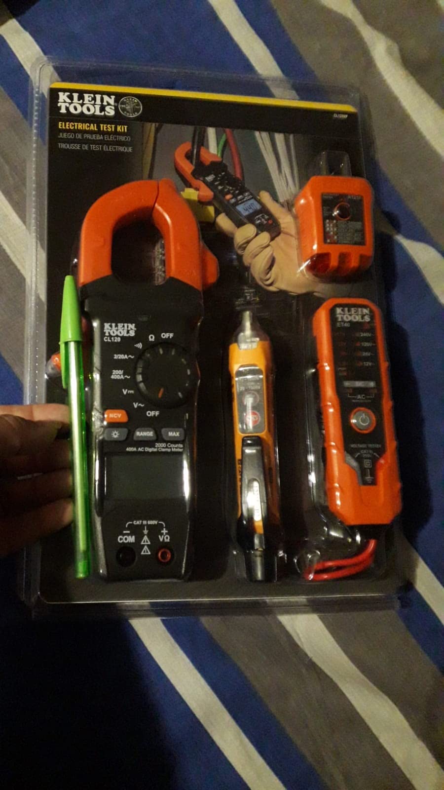 Klein Tools CL120VP Electrical Voltage Test Kit with Clamp Meter, Three Testers, Test Leads, Pouch and Batteries customer photo 1