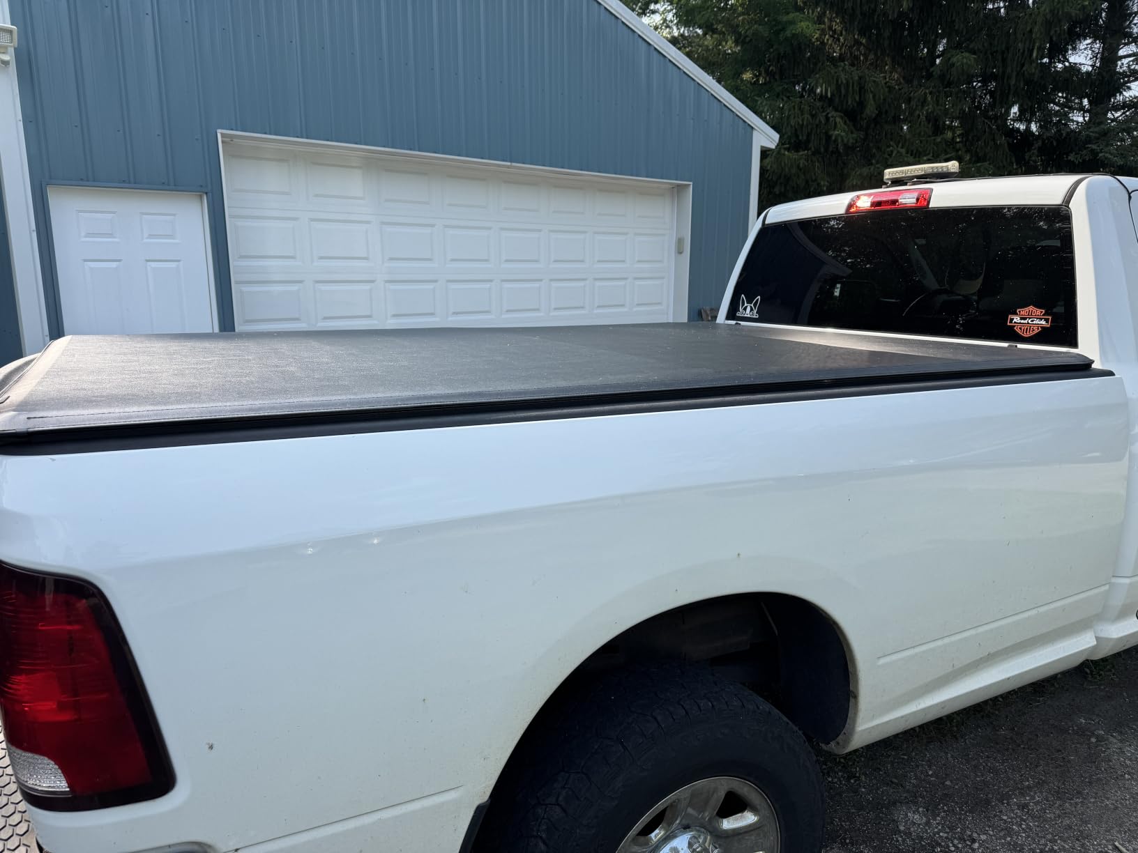 MOSTPLUS Roll-Up Soft Vinyl Truck Bed Tonneau Cover Compatible with 2002-2018 Dodge Ram 1500 2003-2023 Ram 2500 3500 No RamBox On Top (6.4/6.5 FT Feed Bed) Fleetside-Only fit 2019-2023 Classic customer photo 1