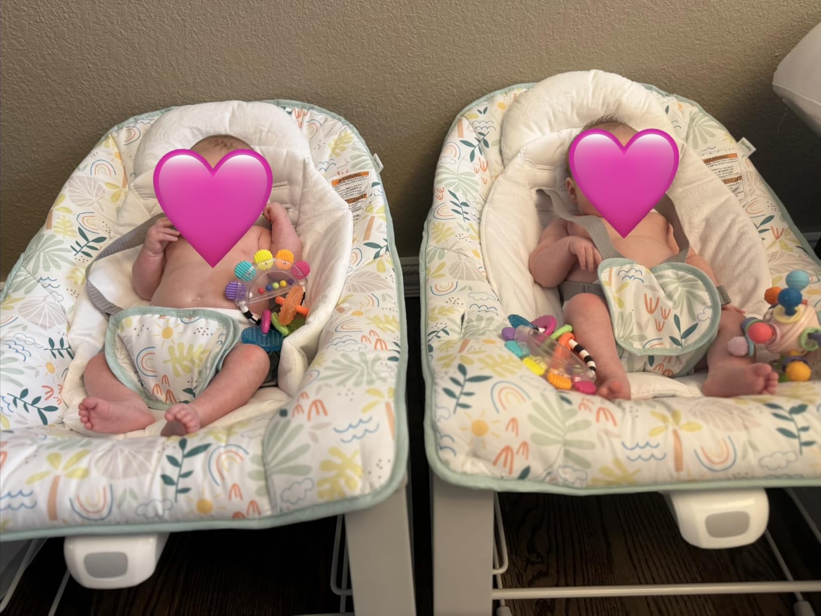 Ingenuity Keep Cozy 3-in-1 Grow with Me Vibrating Baby Bouncer, Seat & Infant to Toddler Rocker, Vibrations & Toy Bar, 0-30 Months Up to 40 lbs (Weaver) customer photo 2