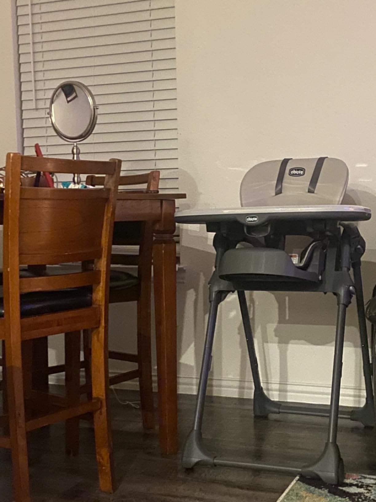 Chicco Polly Foldable High Chair for Babies and Toddlers, Space-Saving, Taupe customer photo 2