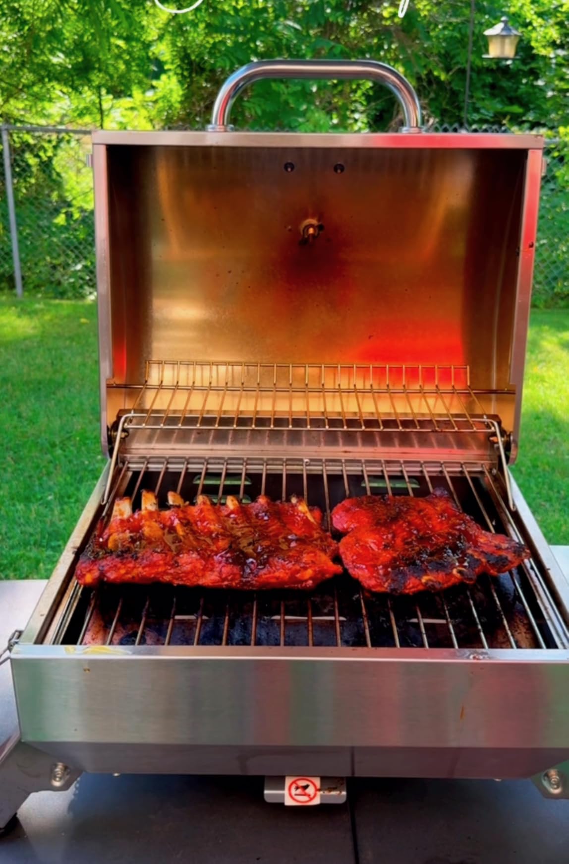 Royal Gourmet GT1001 Stainless Steel Portable Grill, 10000 BTU BBQ Tabletop Gas Grill customer photo 2