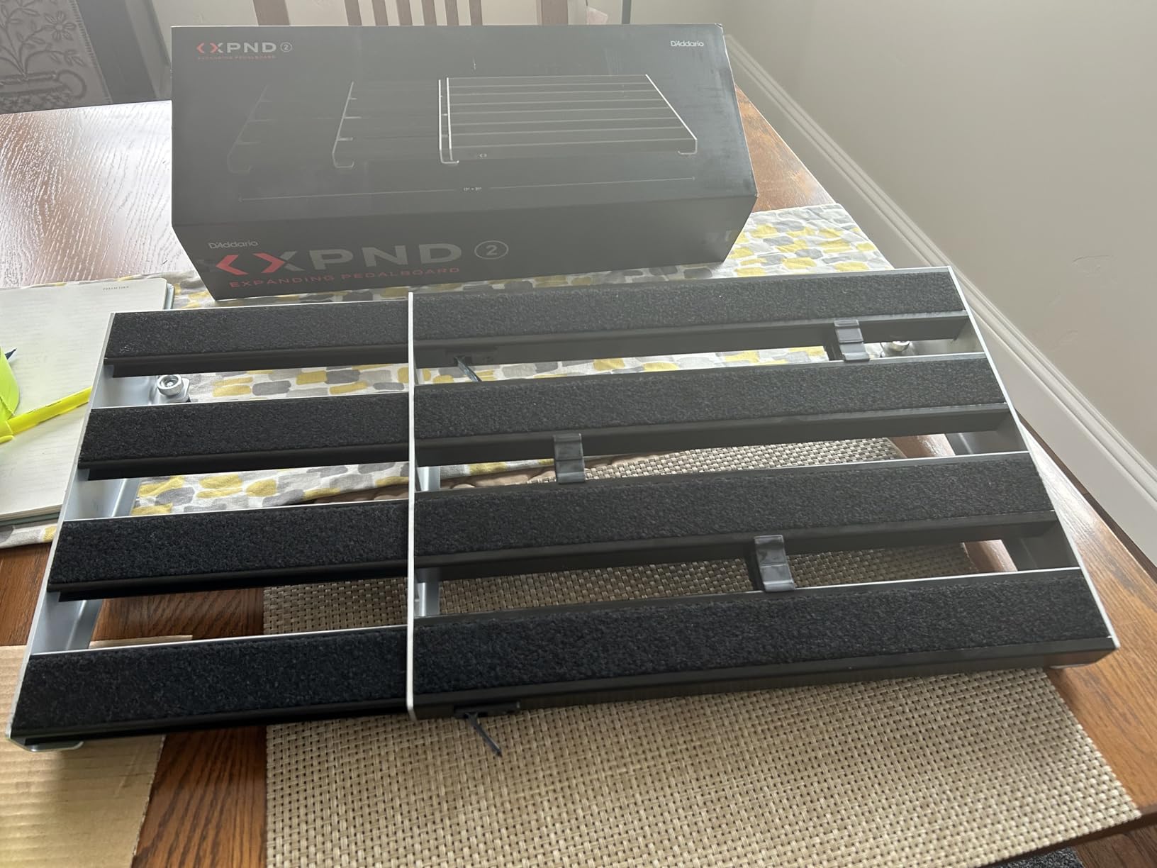 D'Addario Xpnd Pedalboard - 2 (PW-XPNDPB-02) | Expandable Setup, Durable Transport, Clean Cable Routing customer photo 1