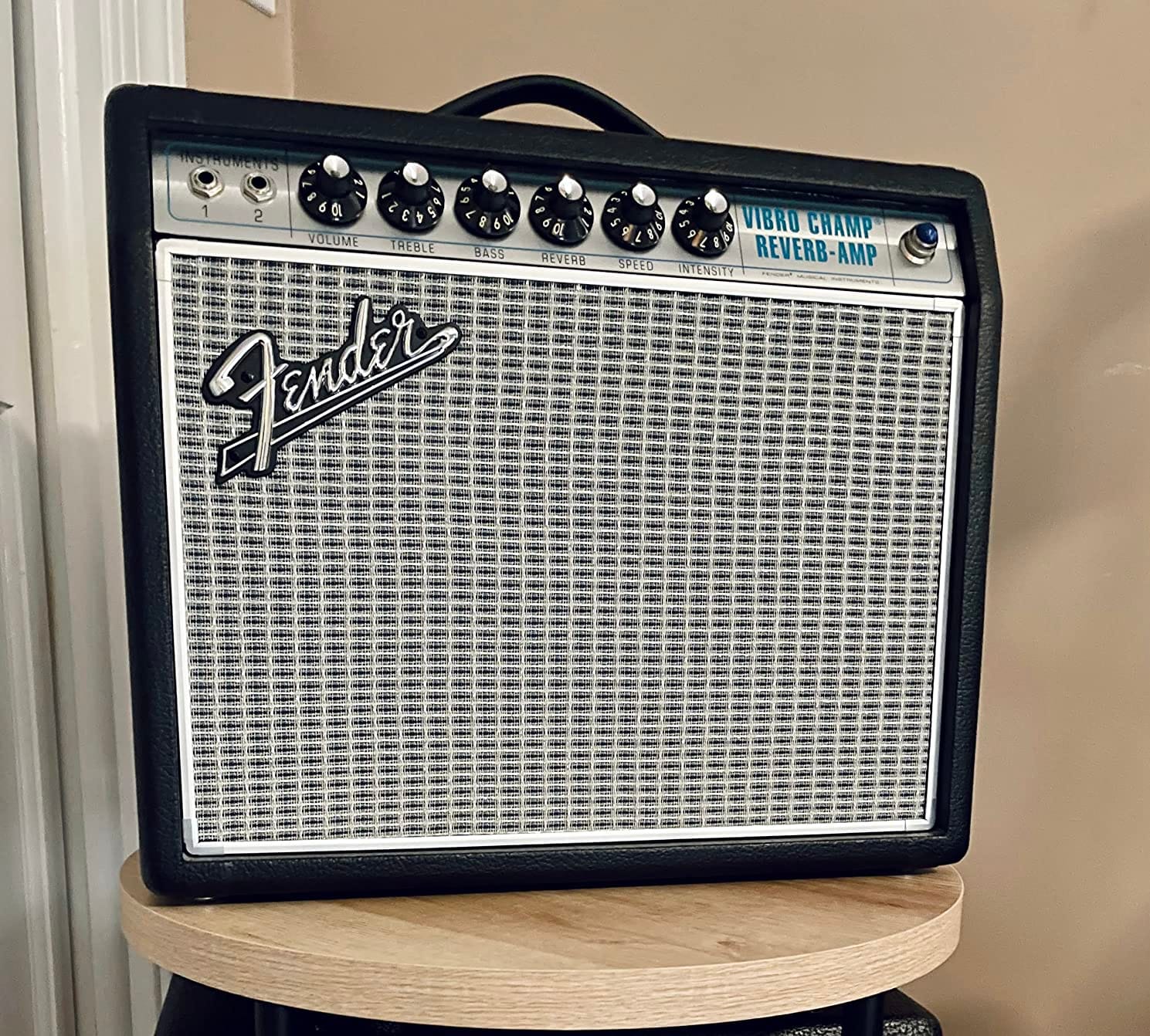 Fender 68 Custom Vibro Champ Reverb Guitar Amplifier | 5-watt vintage tube amp, built-in reverb and vibrato, 8-inch speaker customer photo 1