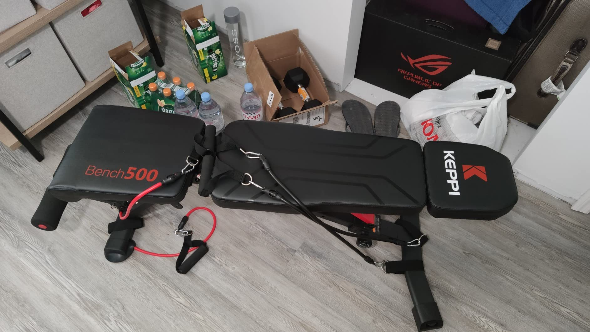 Keppi 900LB Weight Bench, Adjustable Foldable Workout Bench Press for Full Body Strength Training, Incline Decline Bench with Fast Folding - New Version customer photo 2