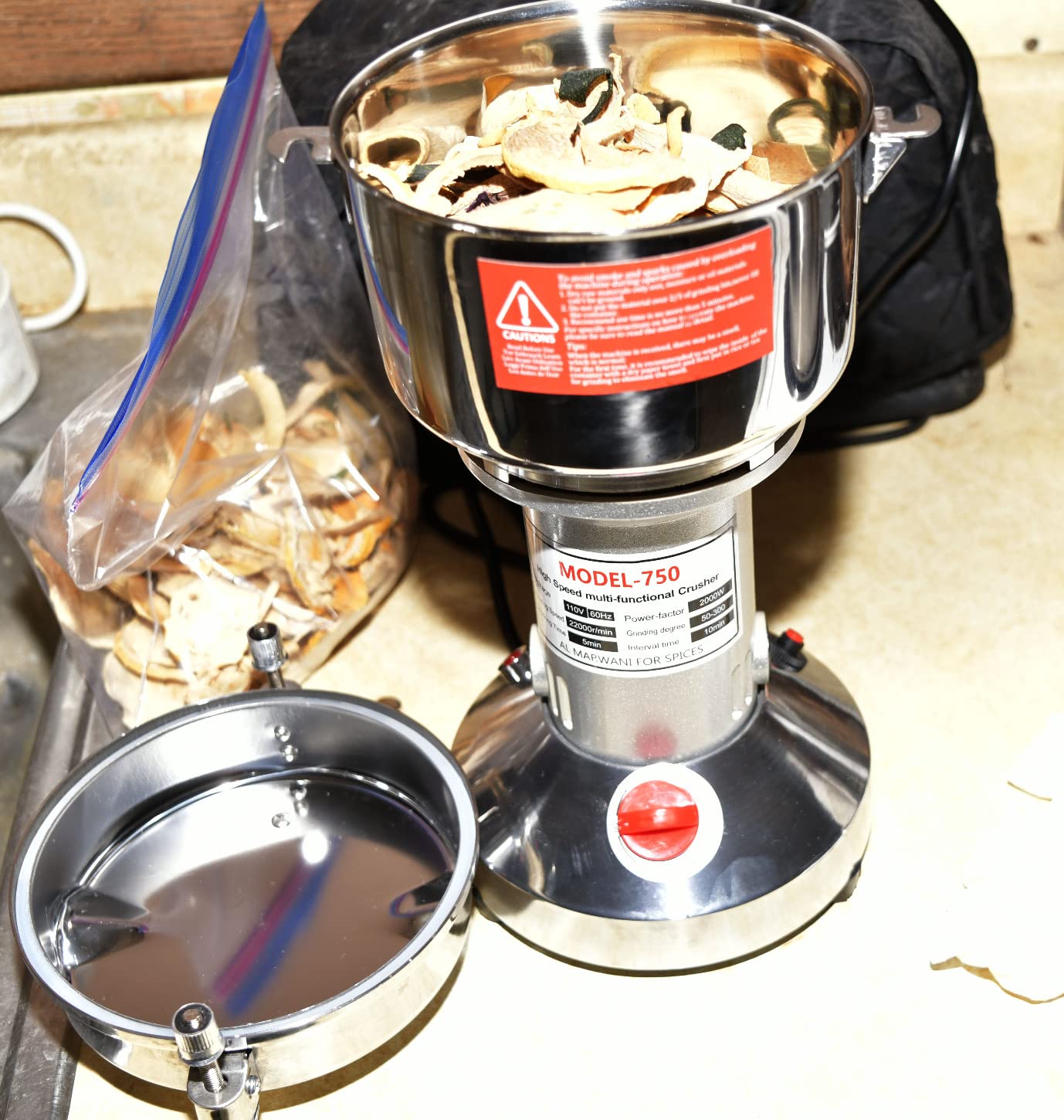 Grain Mill Grinder 750g High Speed Electric Stainless Steel Grinder customer photo 2