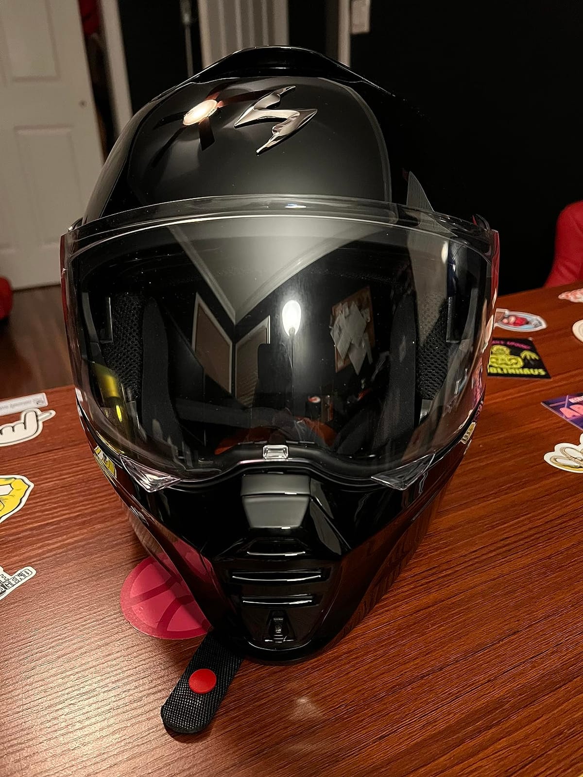 ScorpionEXO GT930 Modular Open Full Face Transformer Motorcycle Helmet | Dual Open Full Face Transformer Motorcycle Bluetooth Ready Speaker Pockets DOT ECE P/J Approved customer photo 1