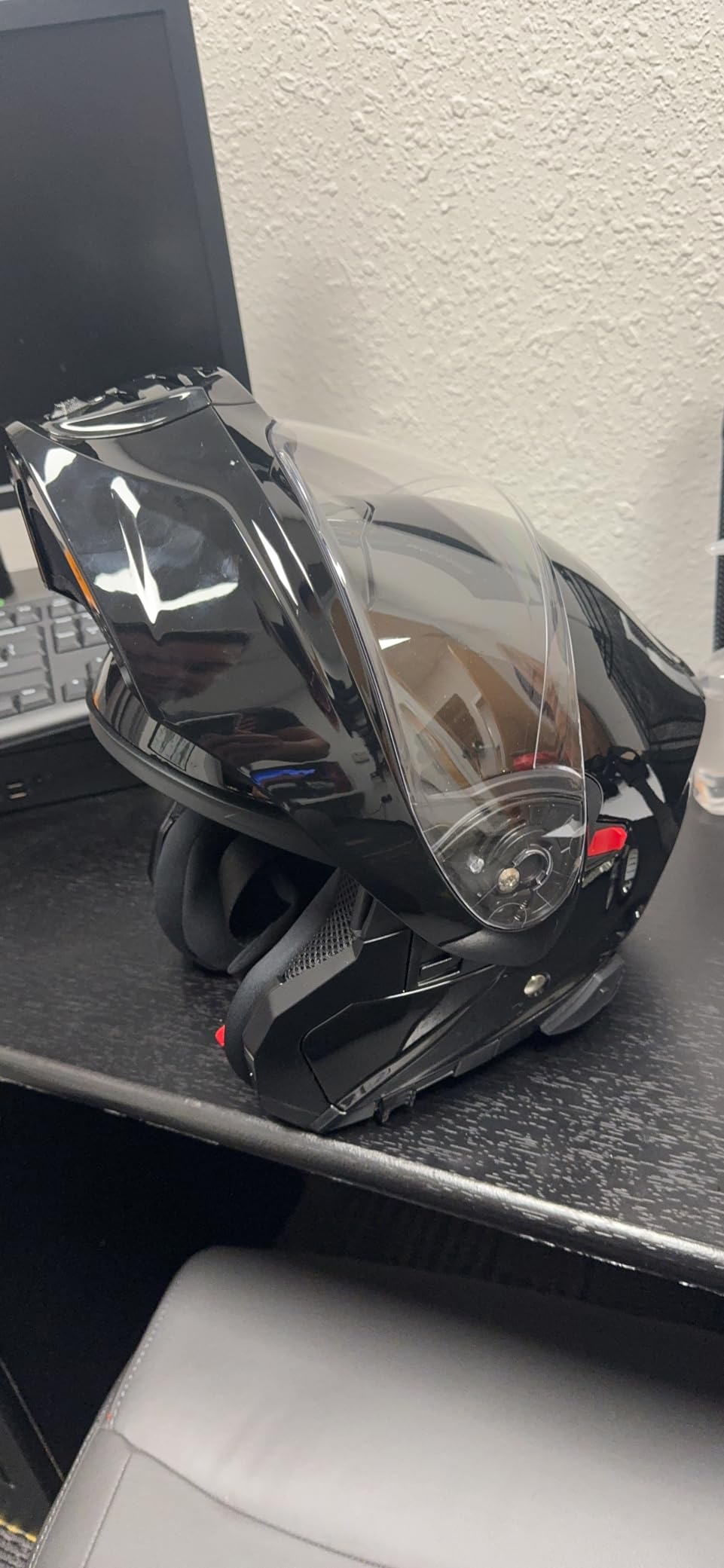ScorpionEXO GT930 Modular Open Full Face Transformer Motorcycle Helmet | Dual Open Full Face Transformer Motorcycle Bluetooth Ready Speaker Pockets DOT ECE P/J Approved customer photo 2