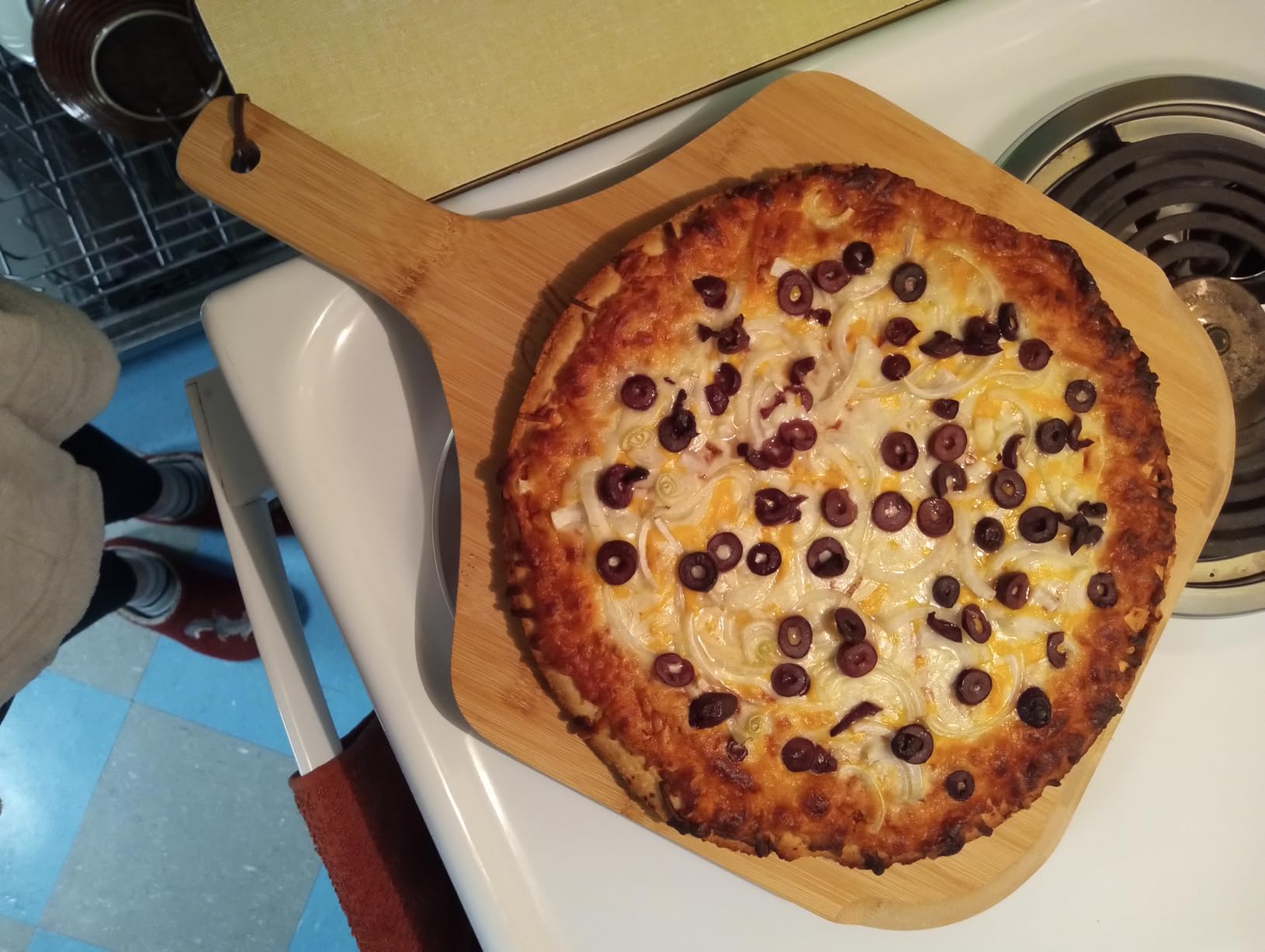 Hans Grill Pizza Peel PRO, Perforated Metal Non-Stick Paddle 12 Inch customer photo 2