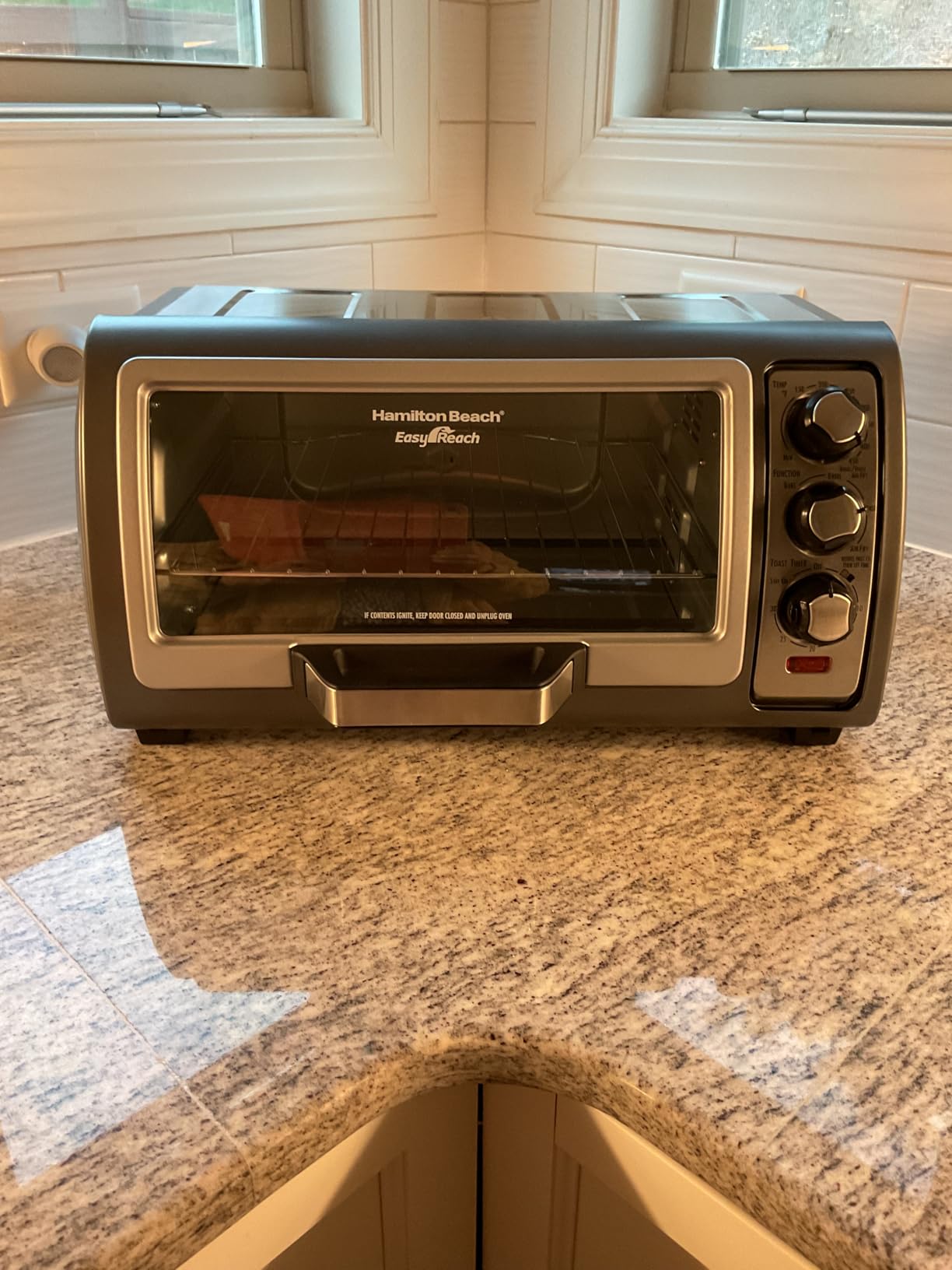 Hamilton Beach Air Fryer Toaster Oven Combo, Stainless Steel | Large Capacity, Fits 6 Slices or 12