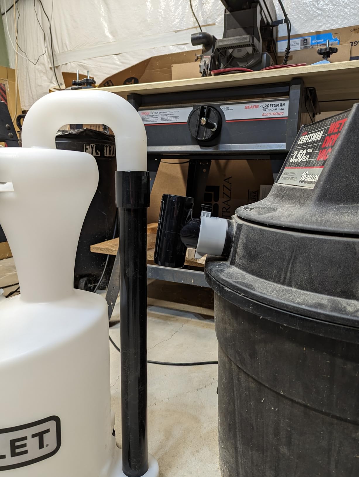 Mullet Cyclone Dust Collector, High-Speed Separator for Shop Vac | Reduce Clogged Filters, Cut-to-Fit PVC Fits Any Shop Vac customer photo 2