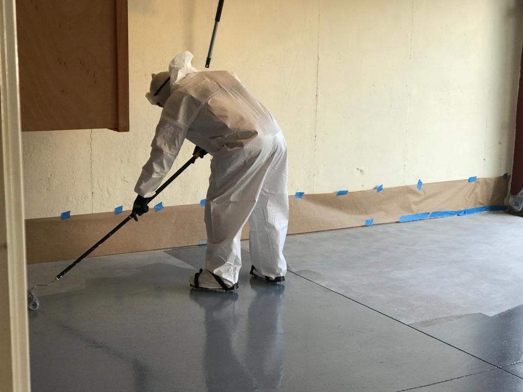 Colored Epoxies Dove Gray Garage Floor Epoxy Kit, 3 Epoxy Resin Gallon | Made in USA, 100% Solids, Self-Leveling Epoxy Floor Coating for Concrete & Plywood, Zero VOC, Abrasion & Chemical Resistant customer photo 2