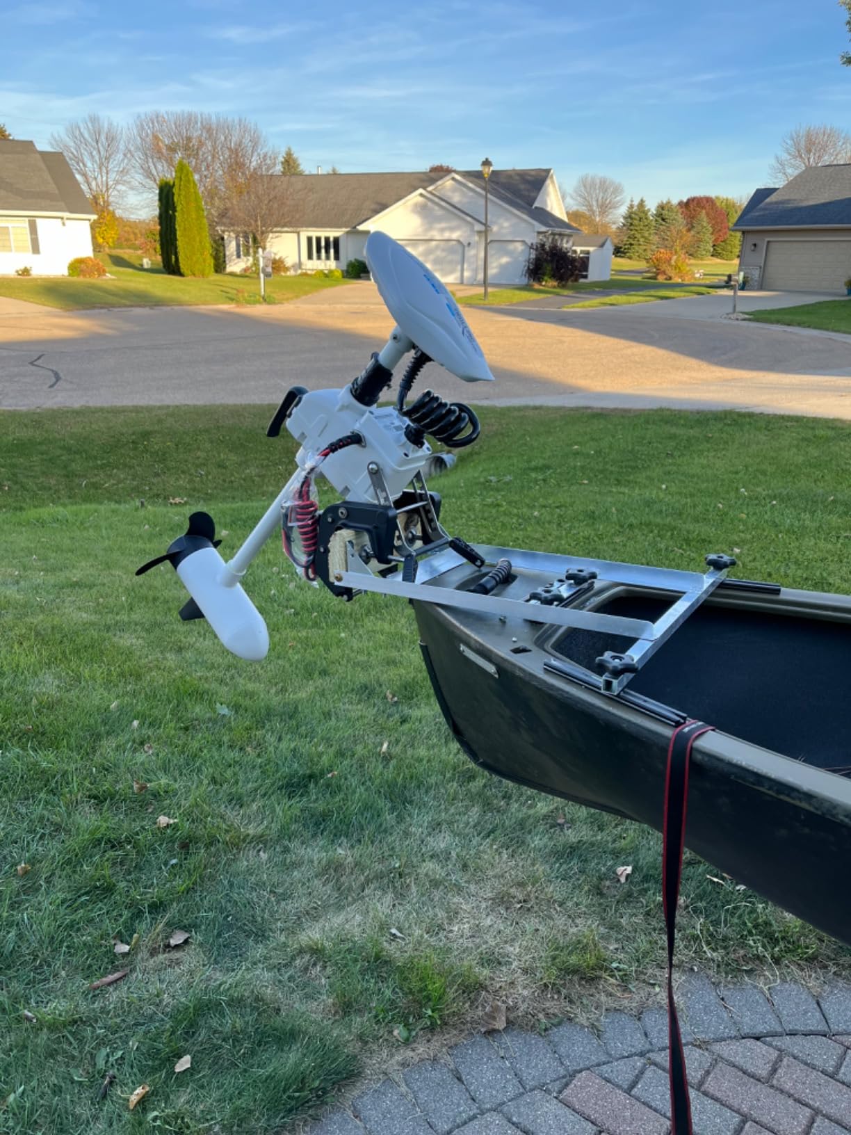 AQUOS Haswing Transom Trolling Motor 12V 55lbs 26in with Wireless Remote, Fresh & Saltwater Ready customer photo 2