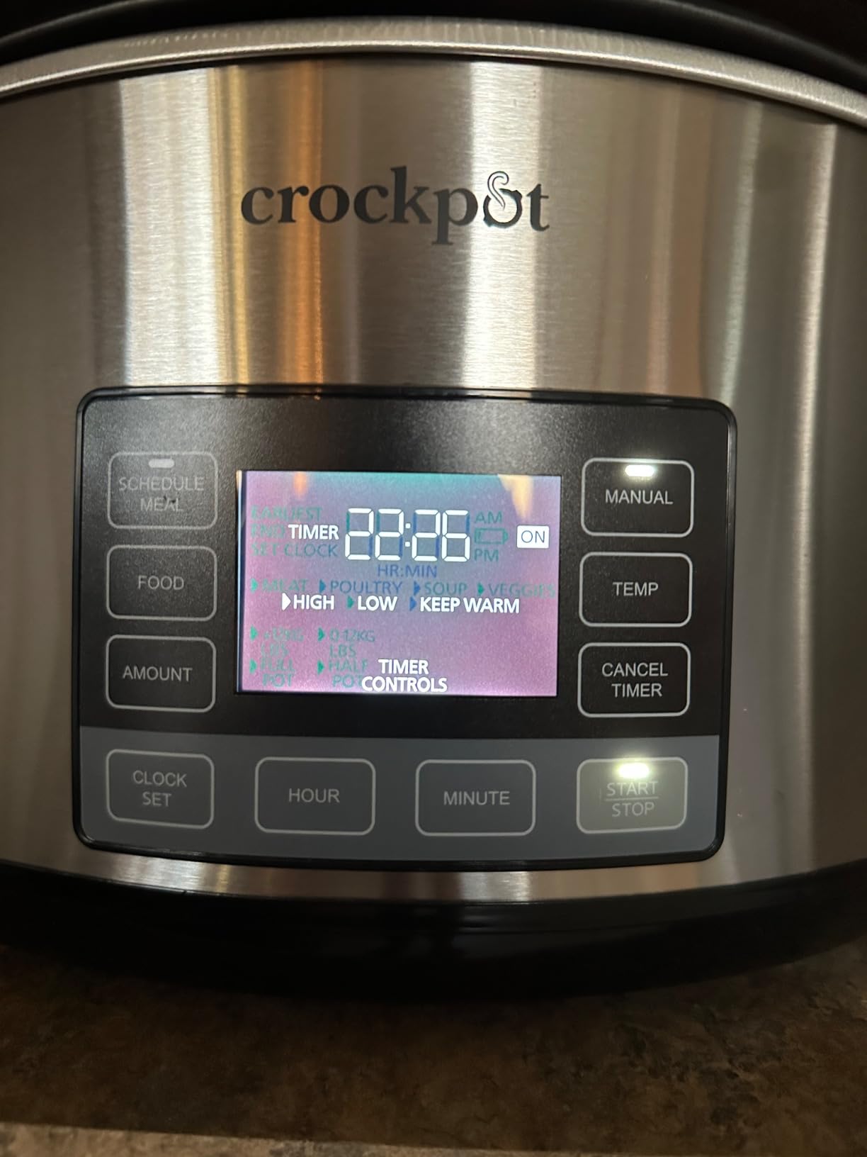 Crock-Pot 7-Quart Slow Cooker, Portable Programmable with Timer, Locking Lid, Stainless Steel - Perfect for Families and Gatherings customer photo 1