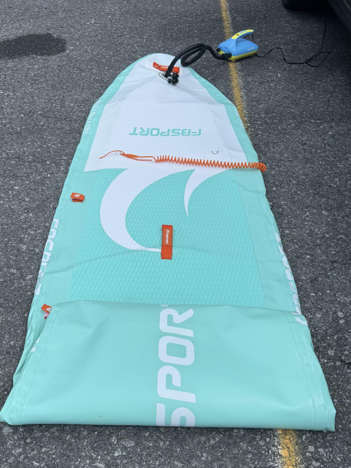 FBSPORT 11' Premium Stand Up Paddle Board, Yoga Board with SUP Accessories & Carry Bag | Wide Stance, Surf Control, Non-Slip Deck, Leash, Paddle and Pump for Youth & Adult customer photo 1