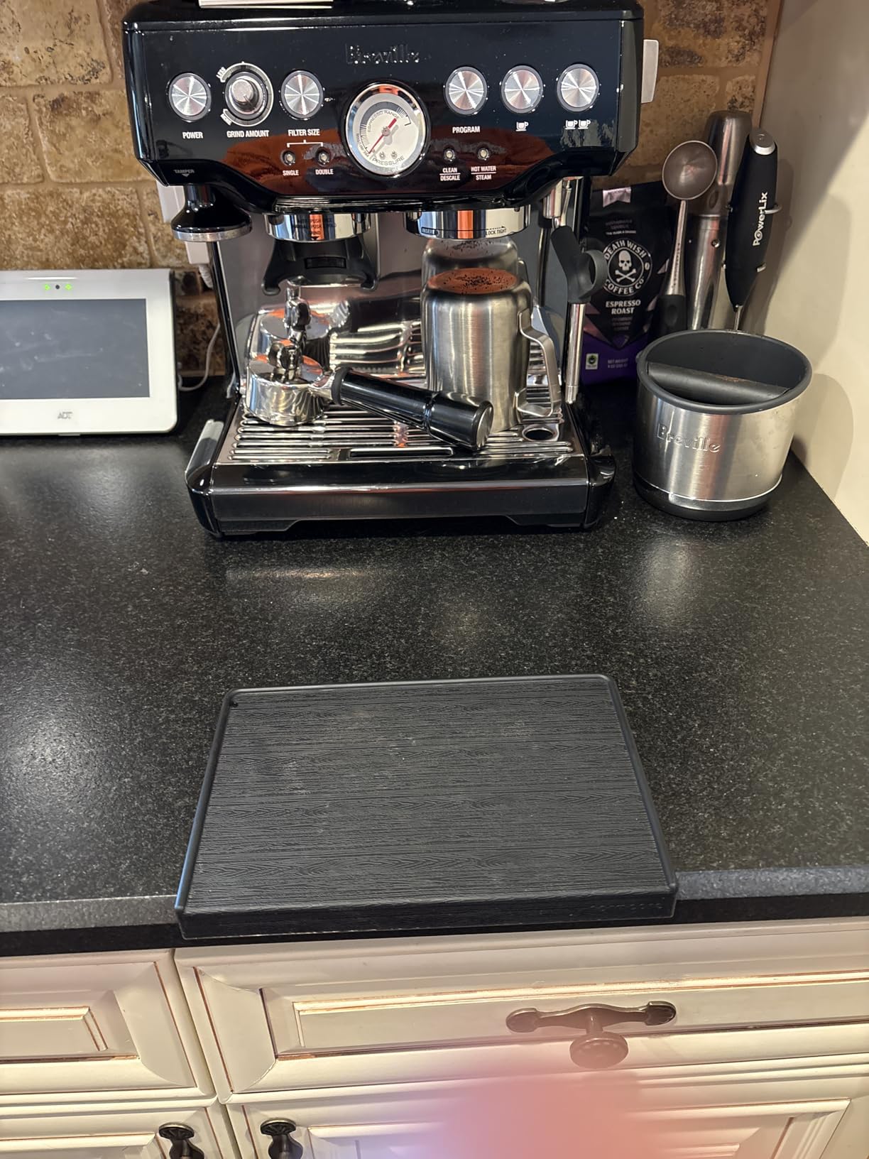 Normcore Espresso Tamping Mat I Food Safe Rubber Coffee Tamper Mat I Portafilter Mat For Baristas I Coffee Tamp Mat I Waterproof, Heat Resistant Tamping Pad and Tamp Station customer photo 1
