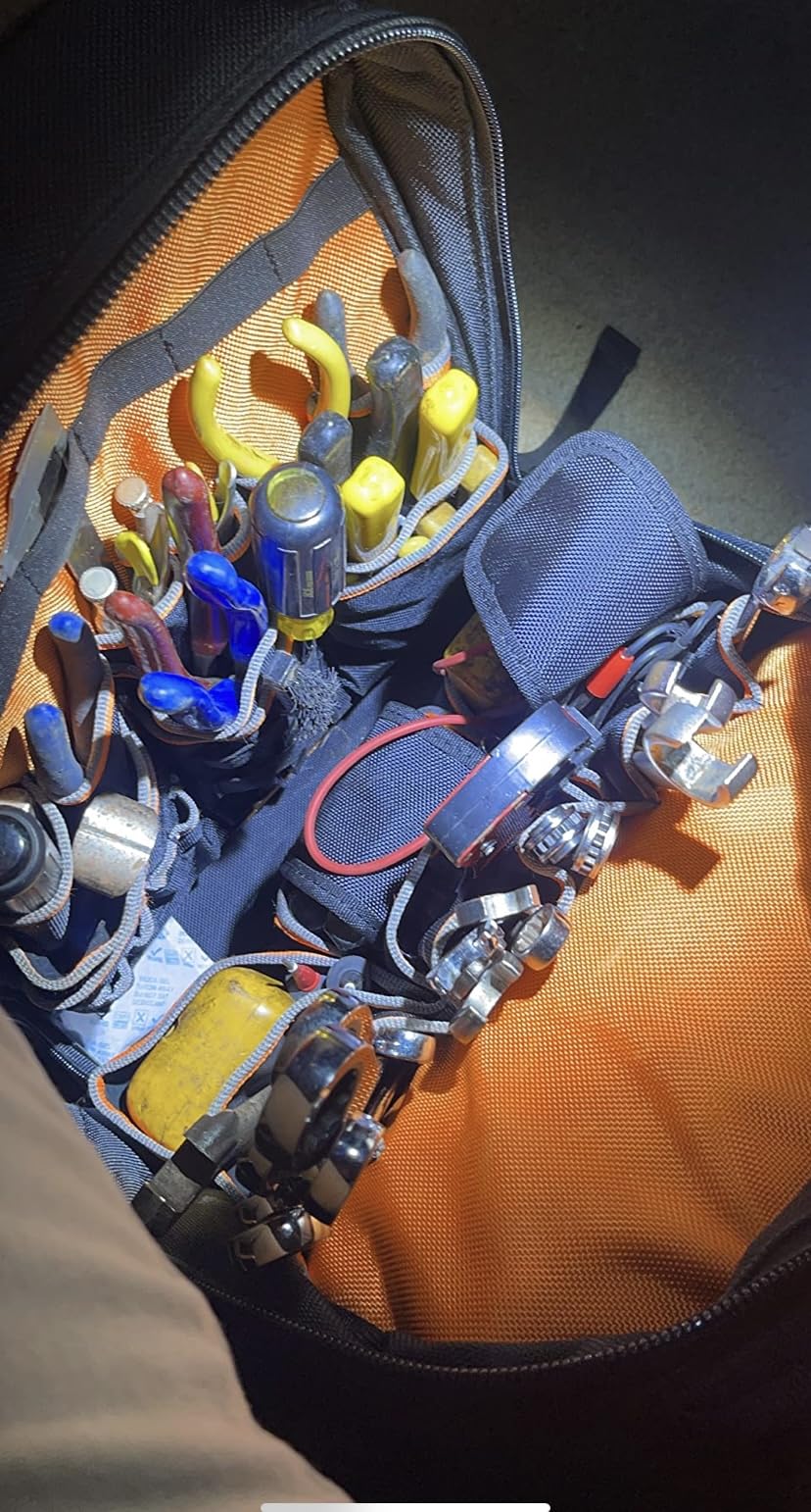 Klein Tools 80038 Backpack Tool Kit, Tradesman Pro Backpack, Zipper Tool Bags, and Magnetizer, 4-Piece customer photo 1