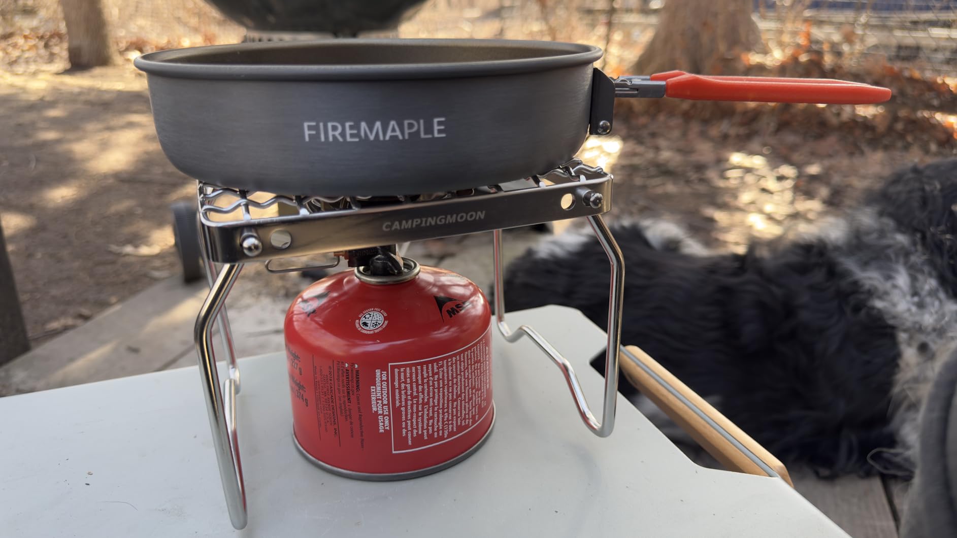 CAMPINGMOON Portable Folding Camping Campfire Grill over Fire Split Stoves 304 Stainless Steel (Grid wire (MS-1011)) customer photo 1