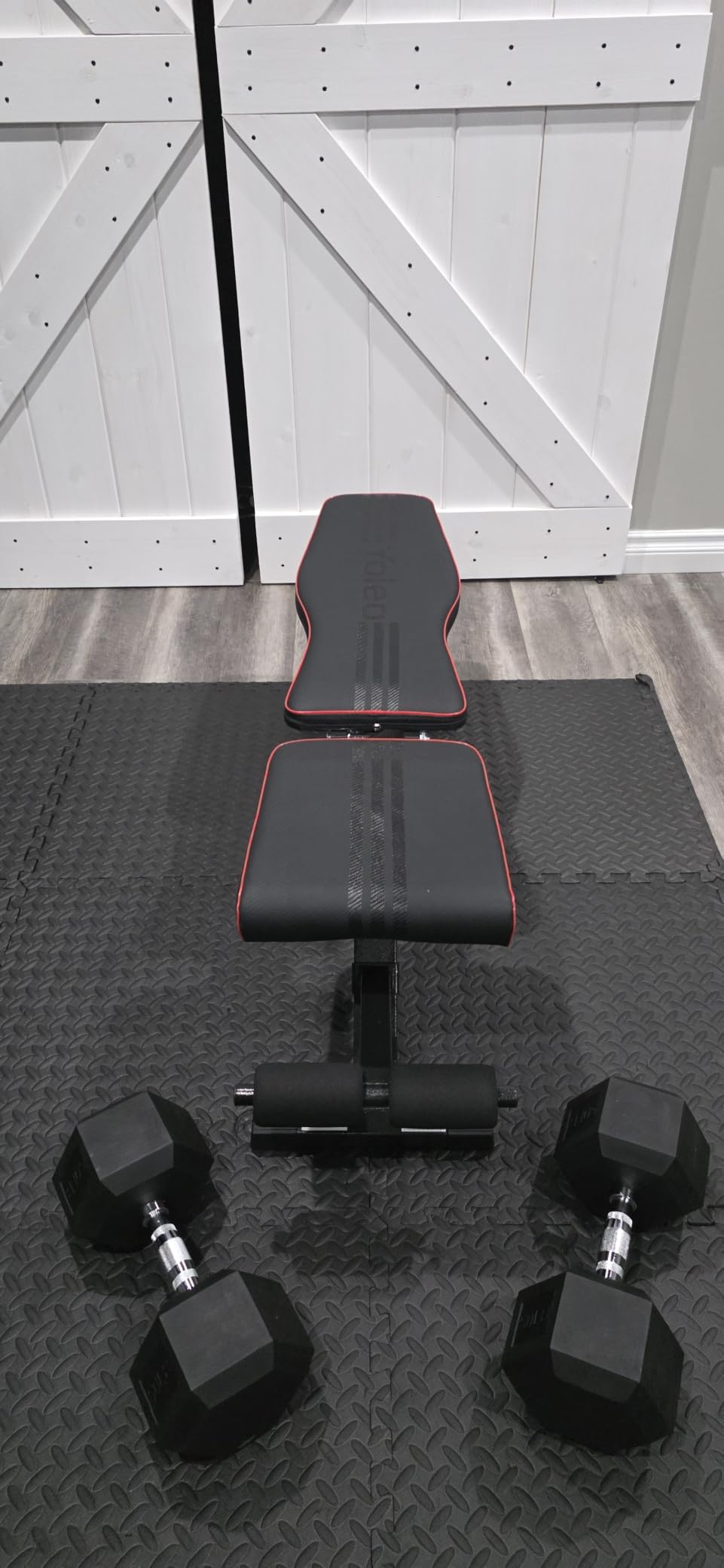 YOLEO Adjustable Weight Bench, ASTM-Certified 827LBS, 98% Pre-Assembled, 84-90 Positions Incline Decline Flat, Foldable Gym Bench with Wider Seat for Home Gym(L-XL) customer photo 1