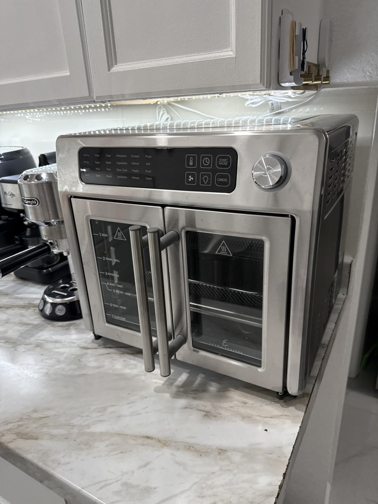 Emeril Lagasse 26QT French Door Multi-Function Air Fryer Toaster Oven | 26QT air fryer oven with French doors, 24 cooking functions, dual-speed fan and rotisserie for easy family meals customer photo 1