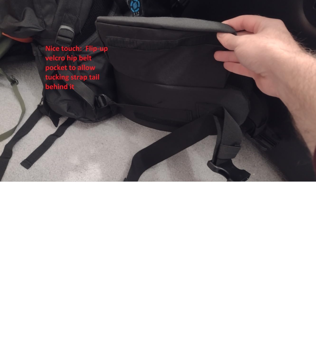 Teton 65L Explorer Internal Frame Backpack for Hiking, Camping, Backpacking, Rain Cover Included, Black customer photo 2