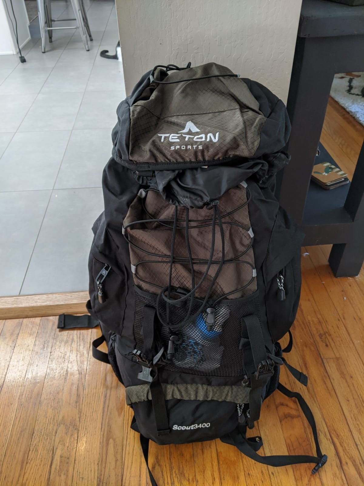 Teton 65L Scout Internal Frame Backpack for Hiking, Camping, Backpacking, Travel, Rain Cover Included, Pacific customer photo 2