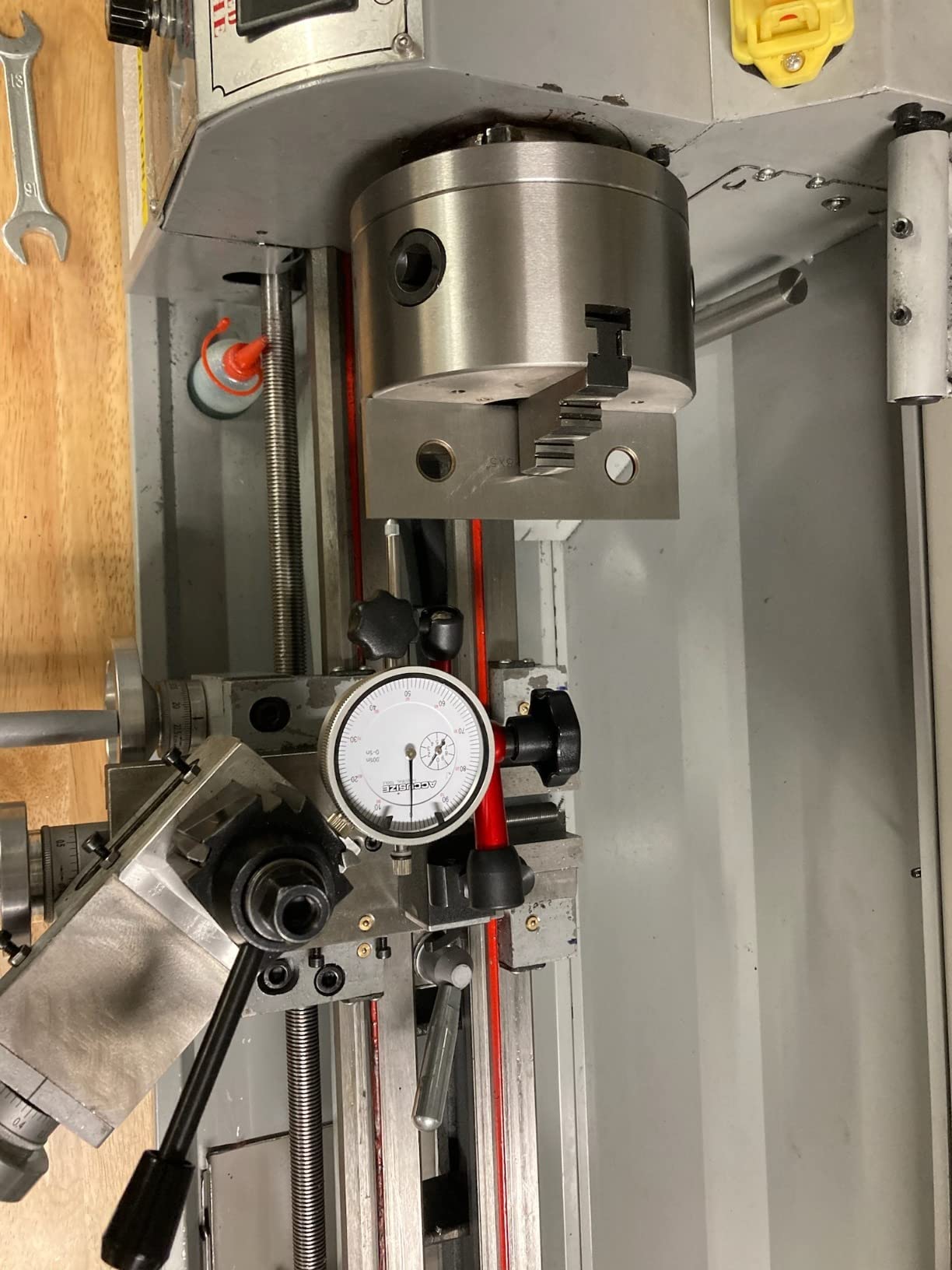 VEVOR Metal Lathe 8.7 x 29.5 Inch/220 x 750MM Mini Metal Lathe 1.1KW Infinitely Variable Speed Mini Lathe Machine LED Screen for Counter Face Turning Drilling customer photo 2